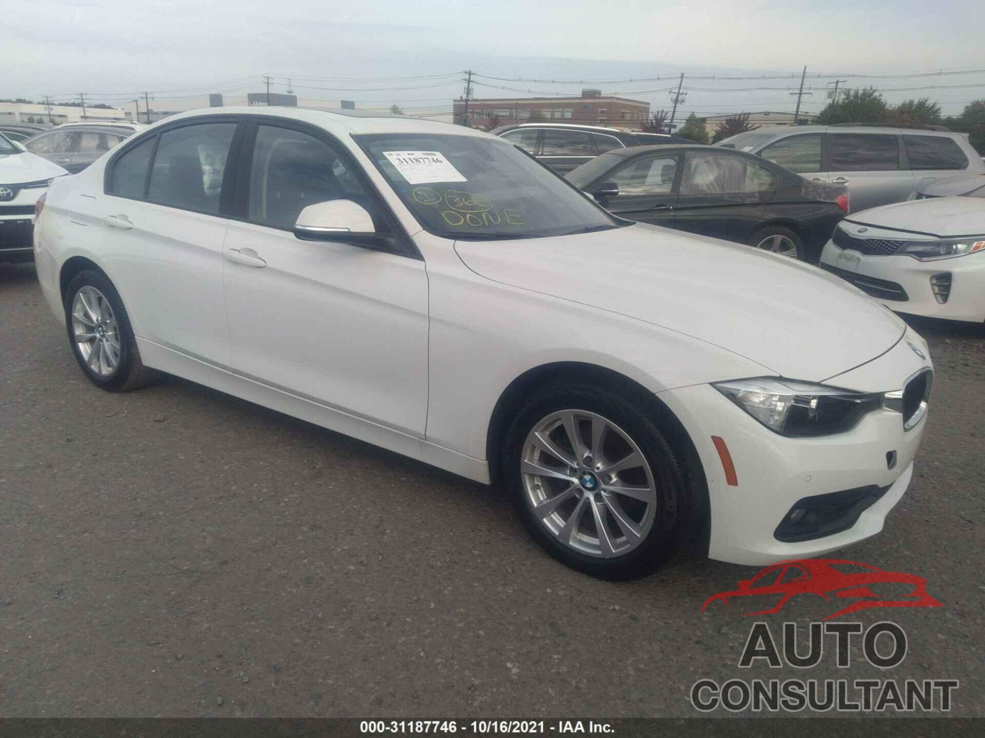 BMW 3 SERIES 2017 - WBA8E5G59HNU42337