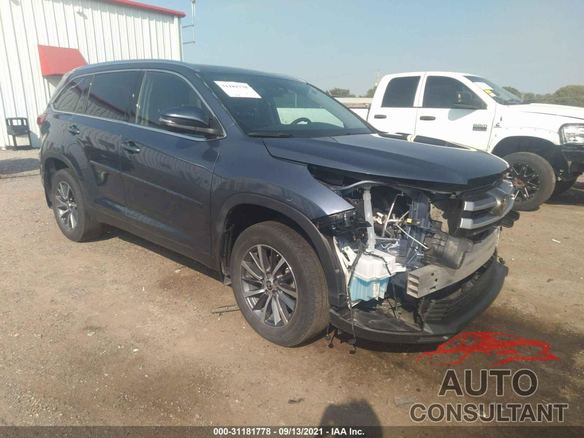 TOYOTA HIGHLANDER 2019 - 5TDJZRFHXKS747357