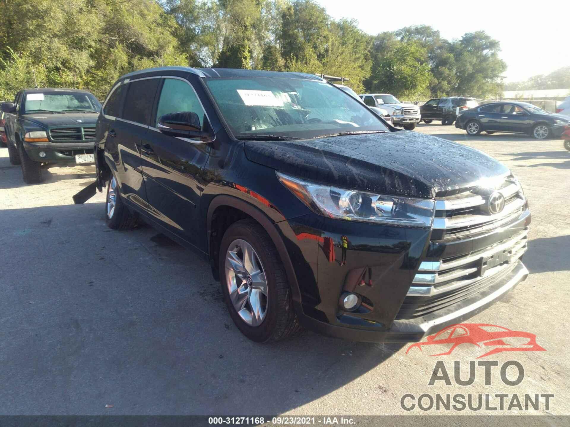 TOYOTA HIGHLANDER 2018 - 5TDDZRFH5JS801871