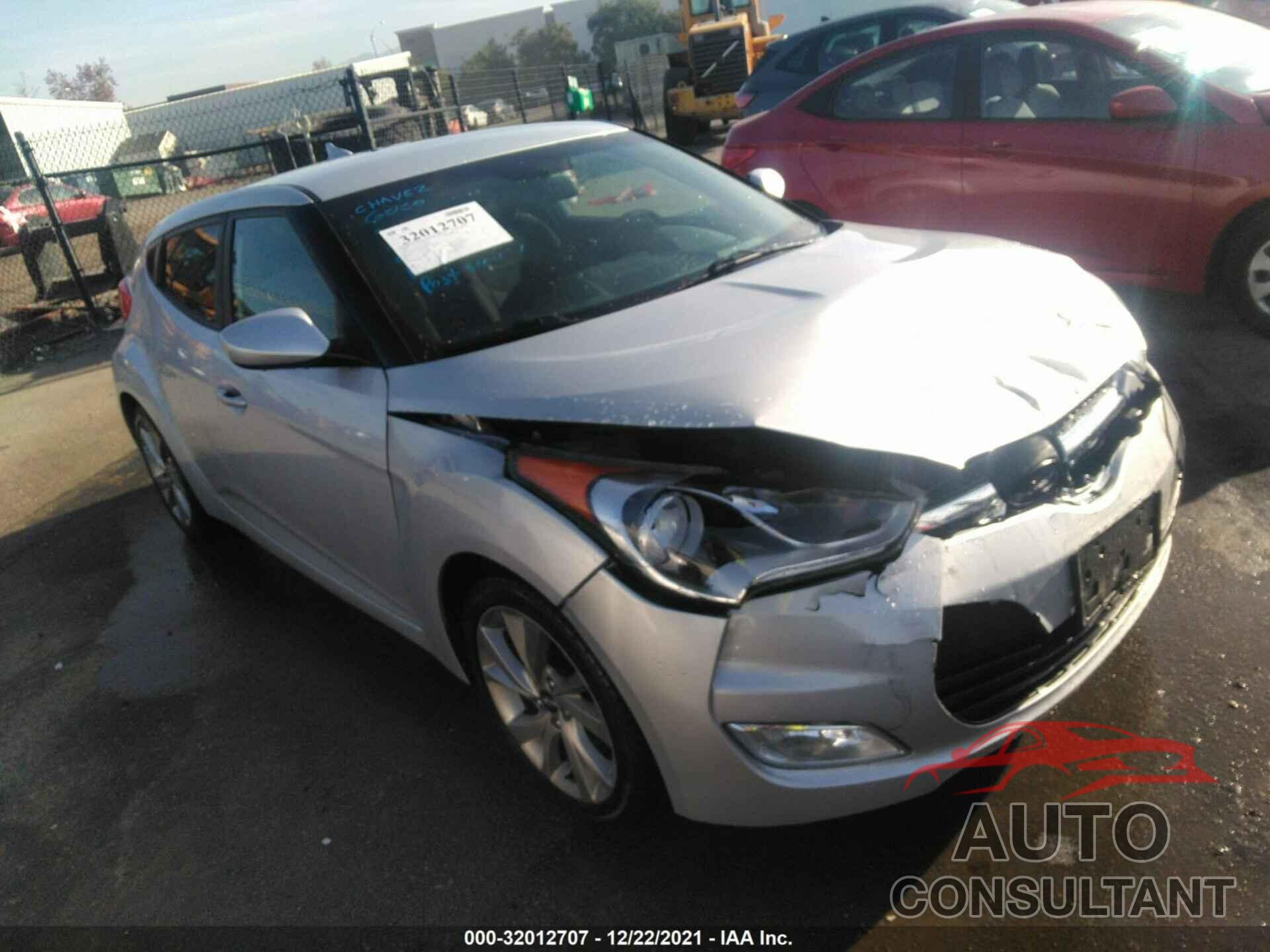 HYUNDAI VELOSTER 2017 - KMHTC6AD8HU311345