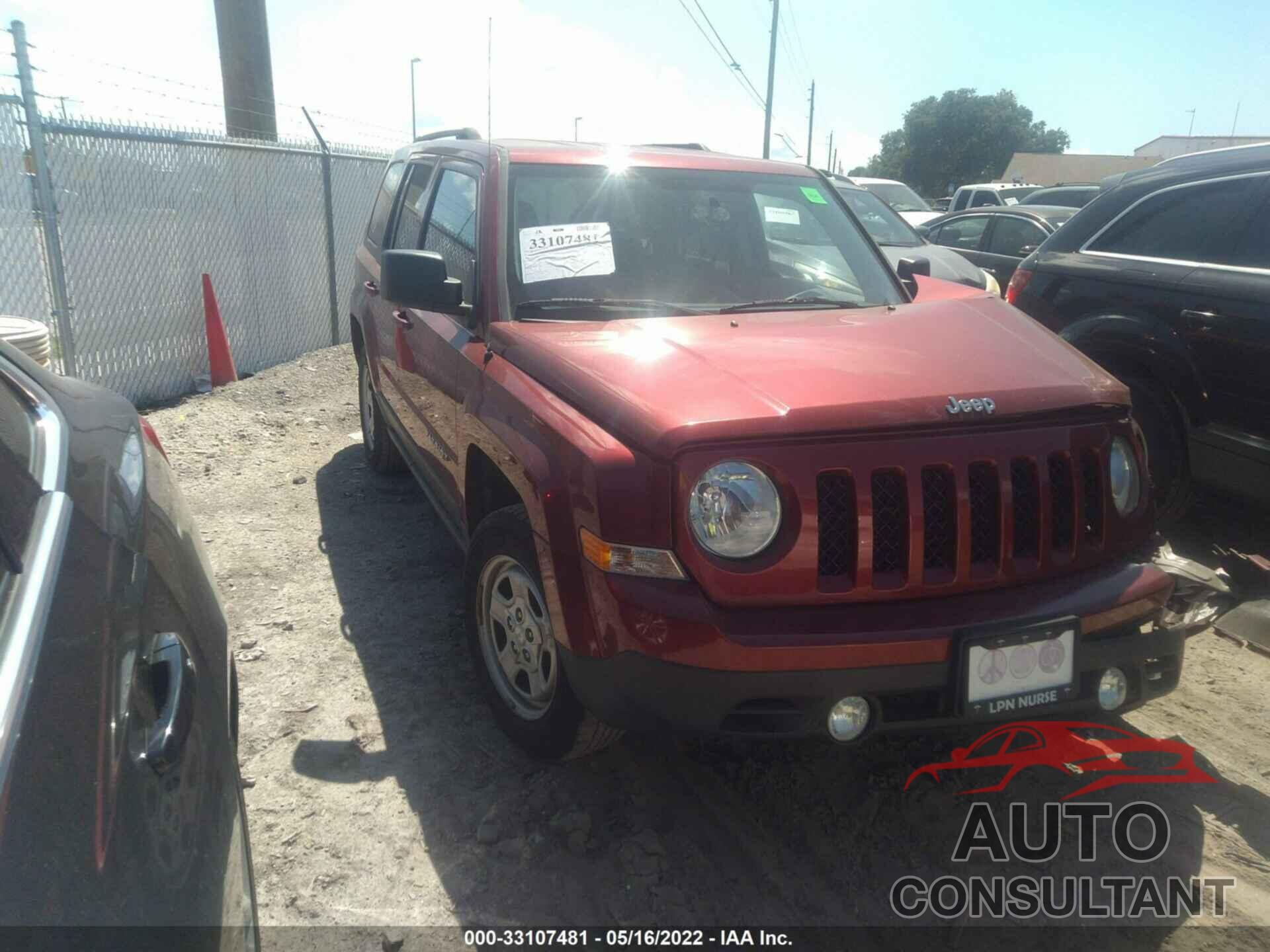 JEEP PATRIOT 2016 - 1C4NJPBA5GD669935