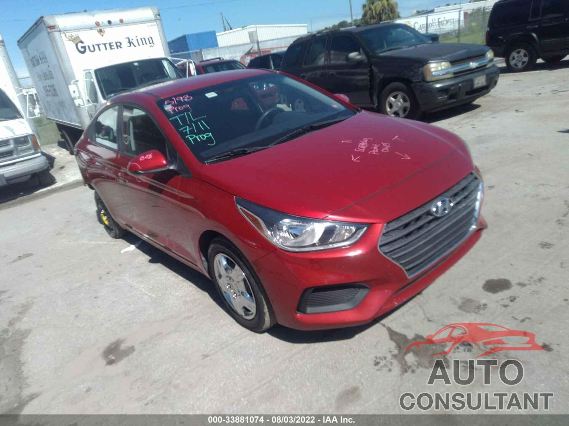 HYUNDAI ACCENT 2018 - 3KPC24A38JE017919