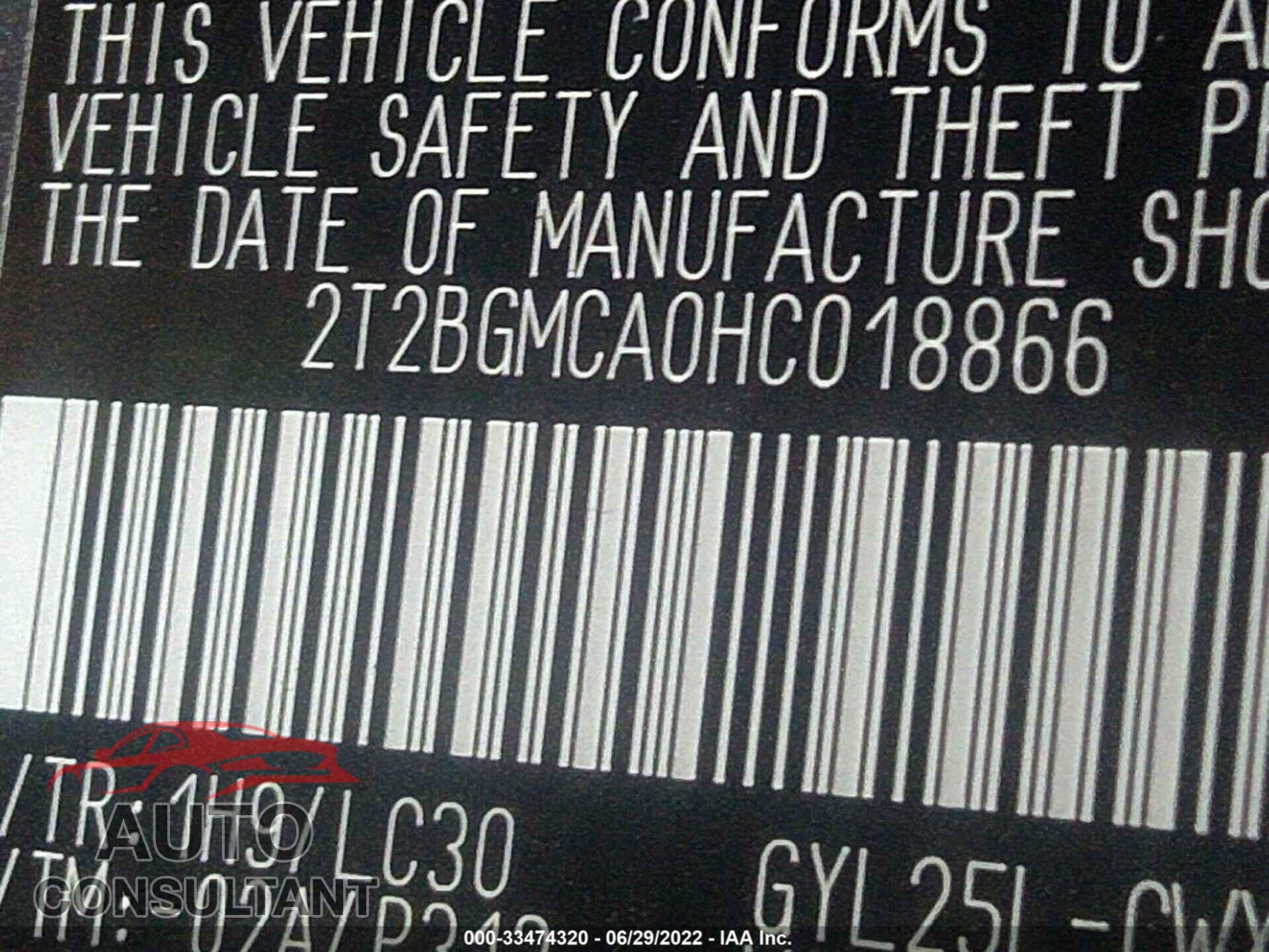 LEXUS RX 2017 - 2T2BGMCA0HC018866