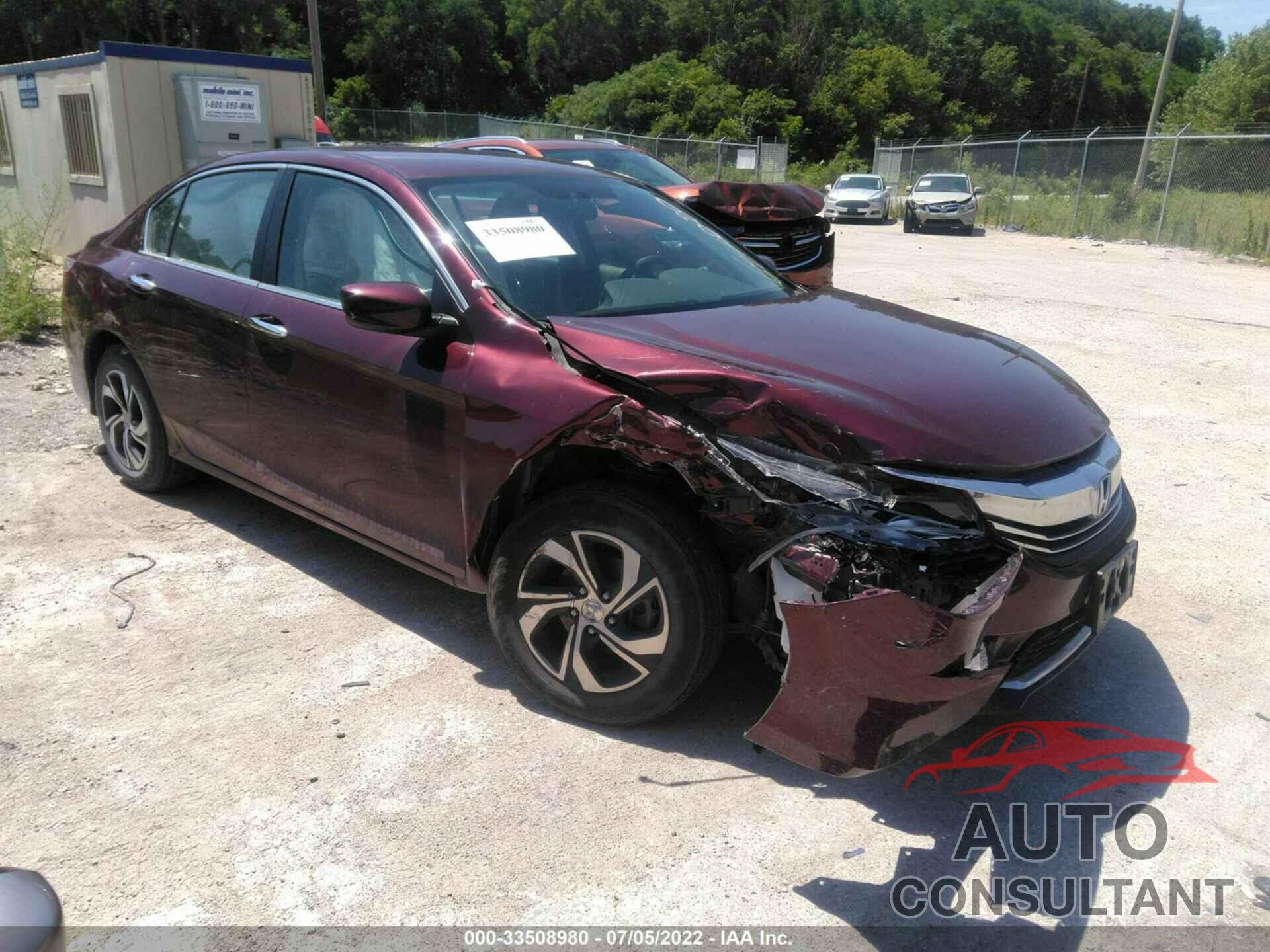 HONDA ACCORD SEDAN 2016 - 1HGCR2F30GA141401