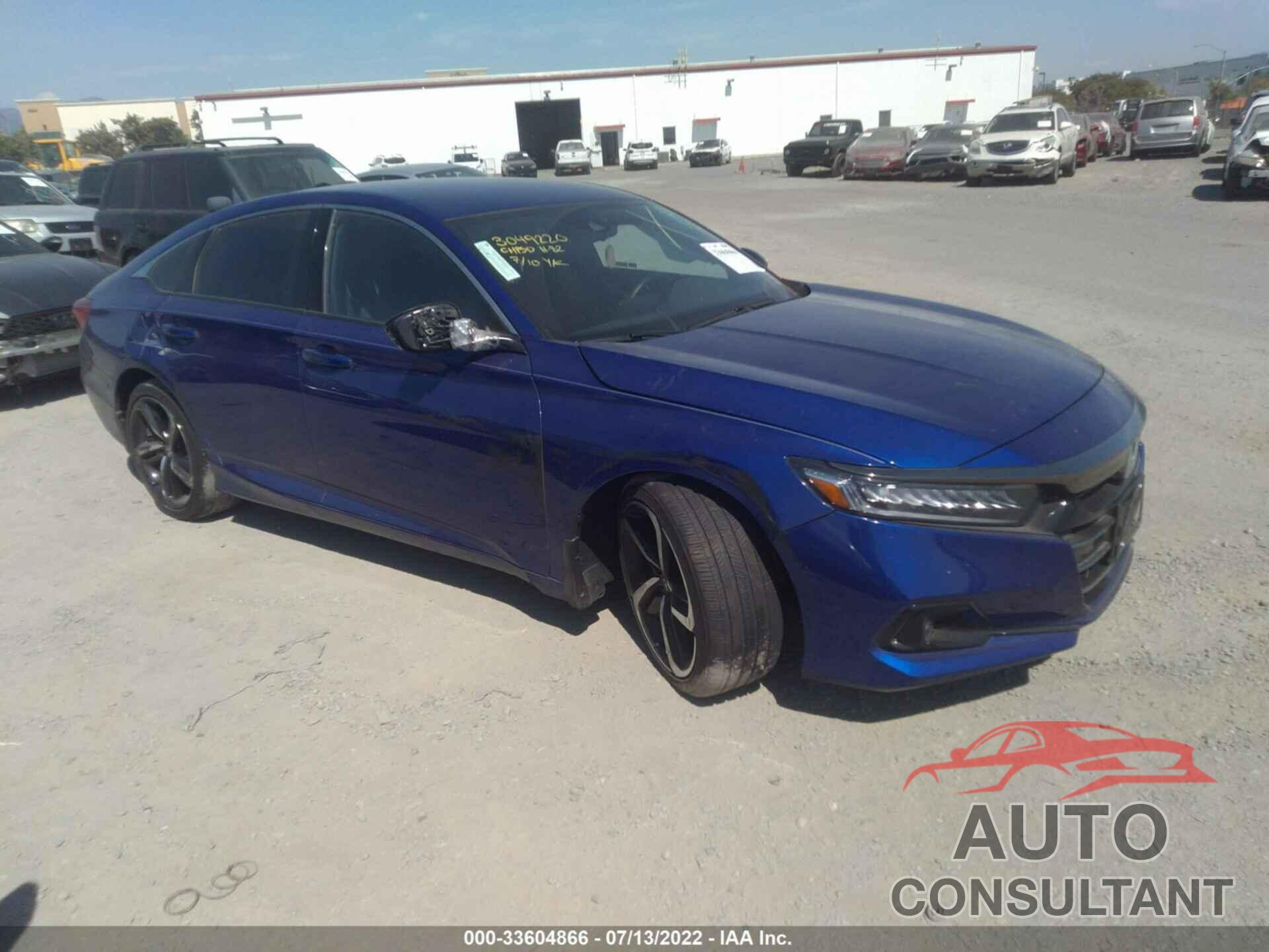 HONDA ACCORD SEDAN 2022 - 1HGCV1F35NA030944