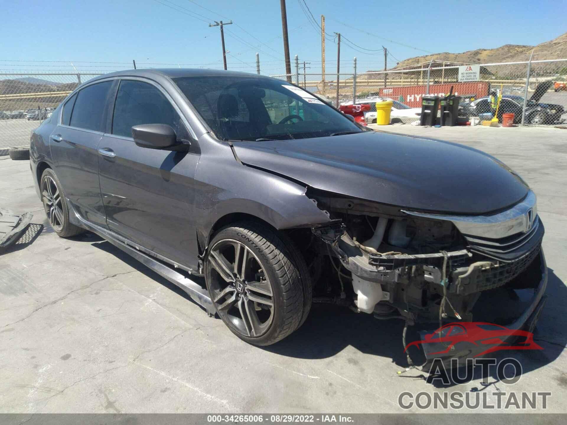 HONDA ACCORD SEDAN 2016 - 1HGCR2F57GA160030