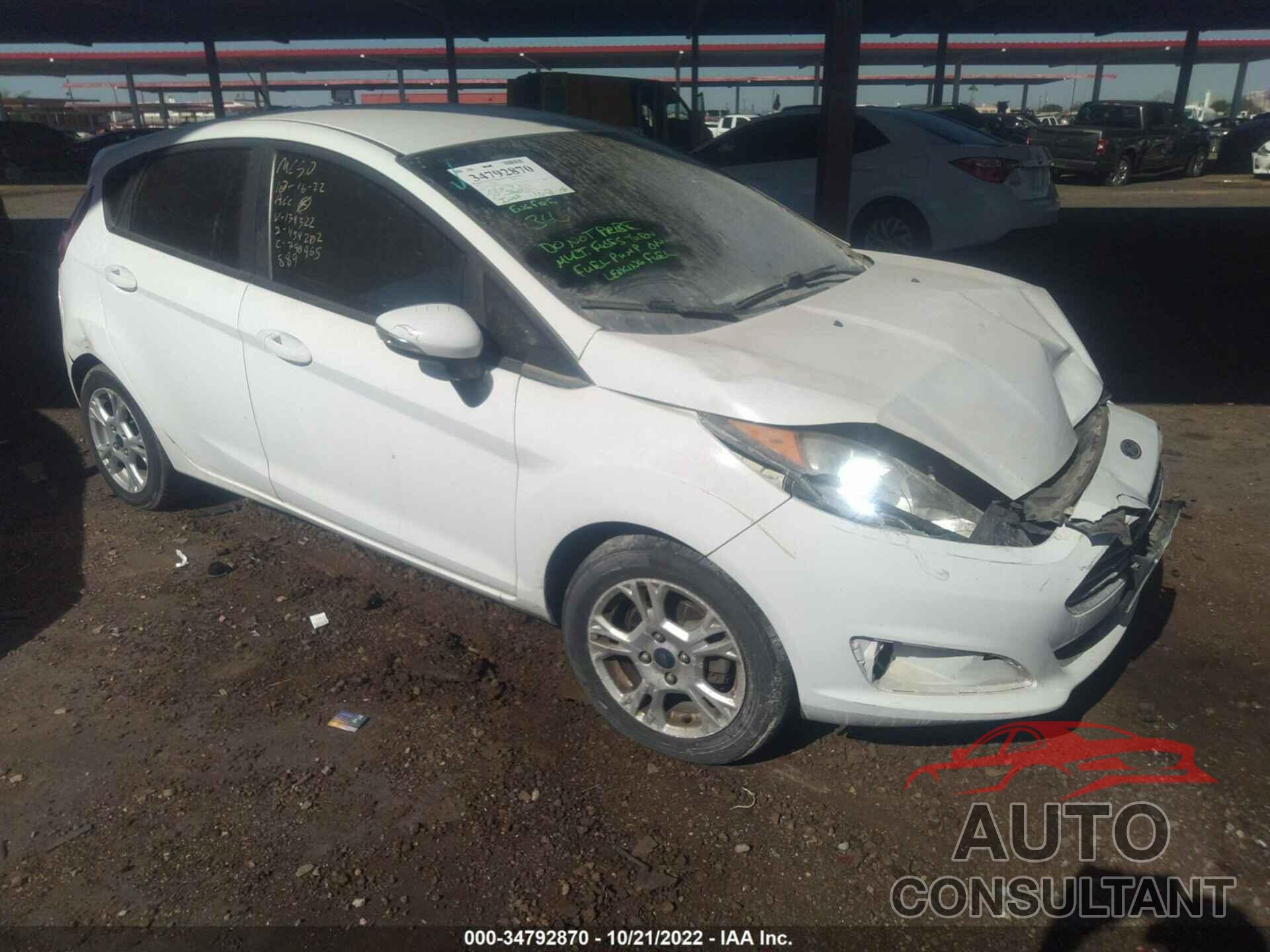 FORD FIESTA 2016 - 3FADP4EJ9GM139322