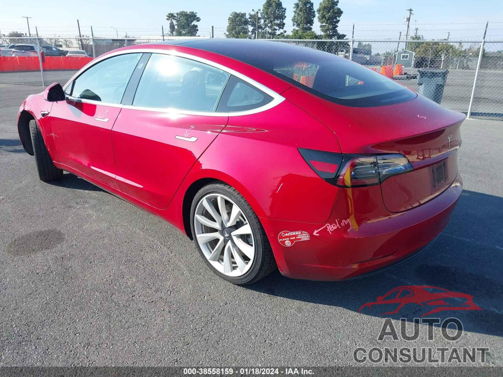 TESLA MODEL 3 2018 - 5YJ3E1EA6JF011027