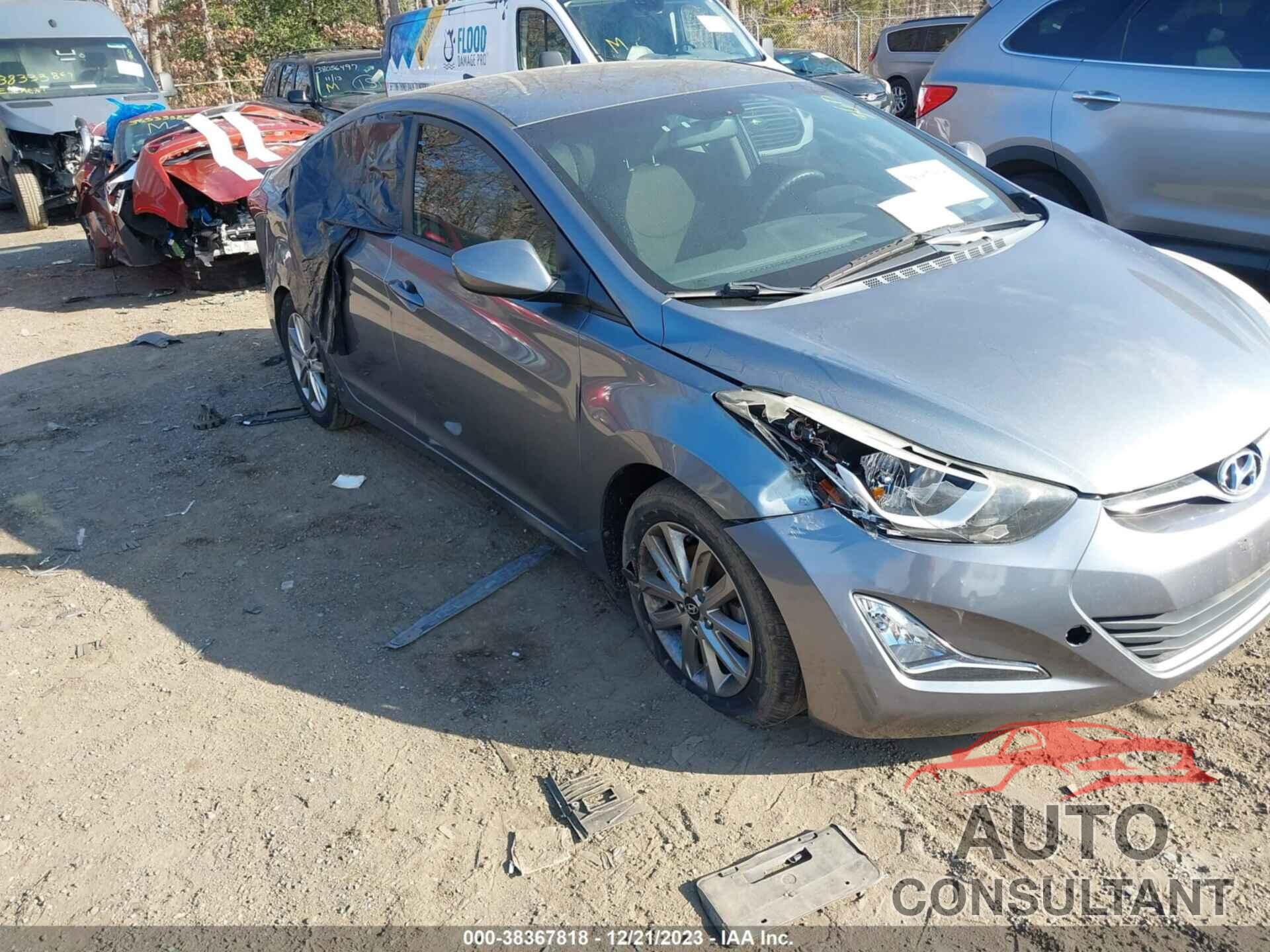 HYUNDAI ELANTRA 2016 - KMHDH4AE1GU623783