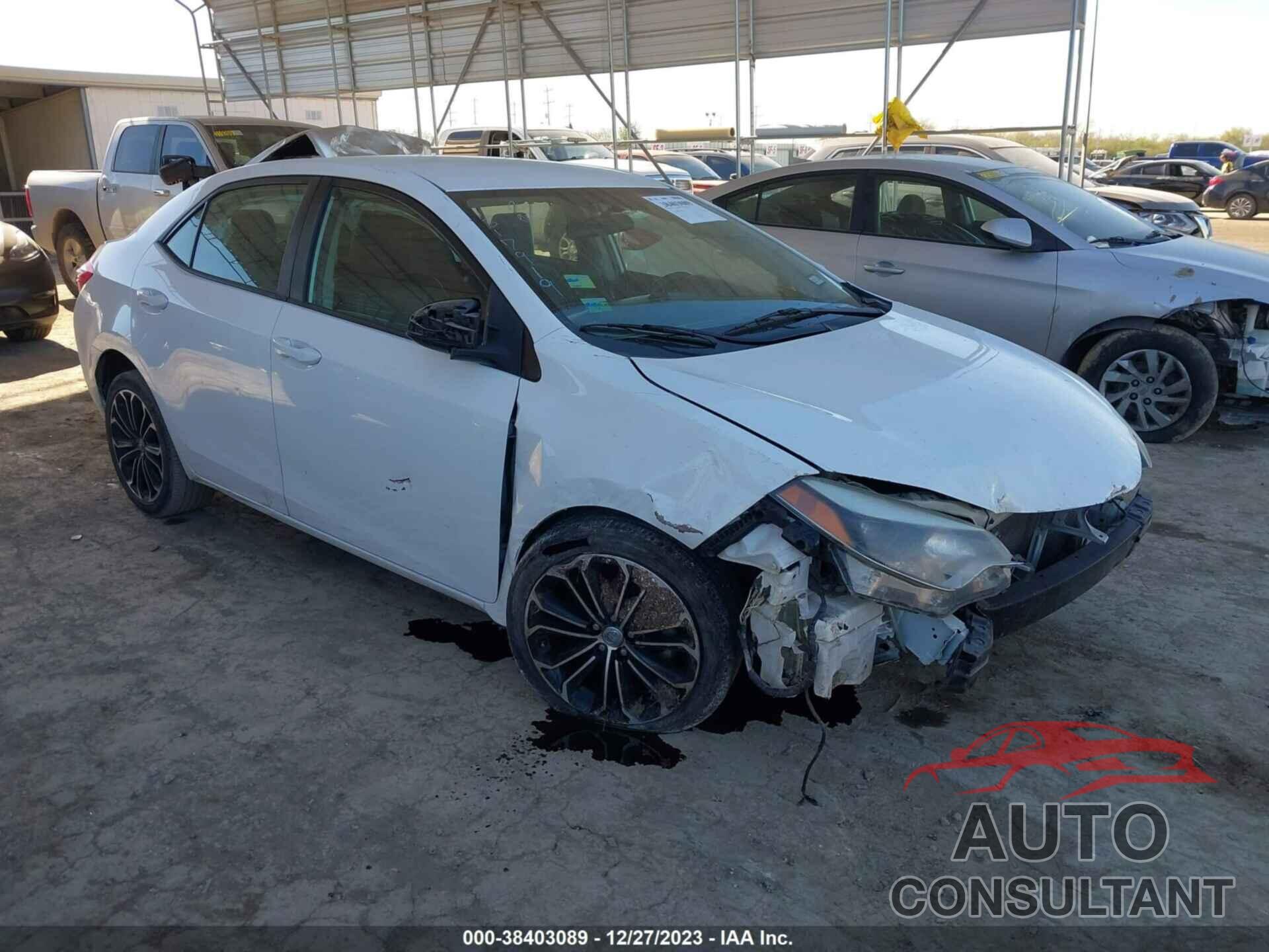 TOYOTA COROLLA 2016 - 2T1BURHE8GC712337