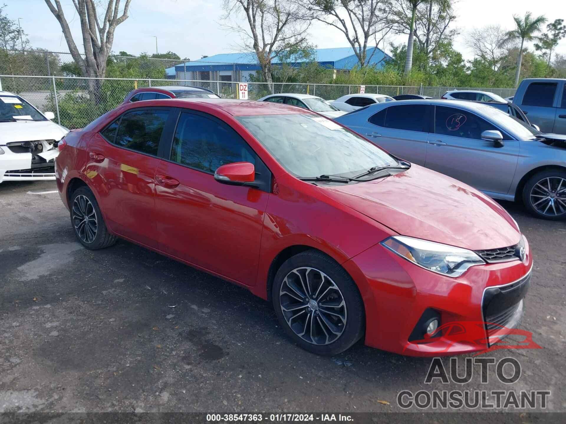 TOYOTA COROLLA 2016 - 2T1BURHE4GC523264