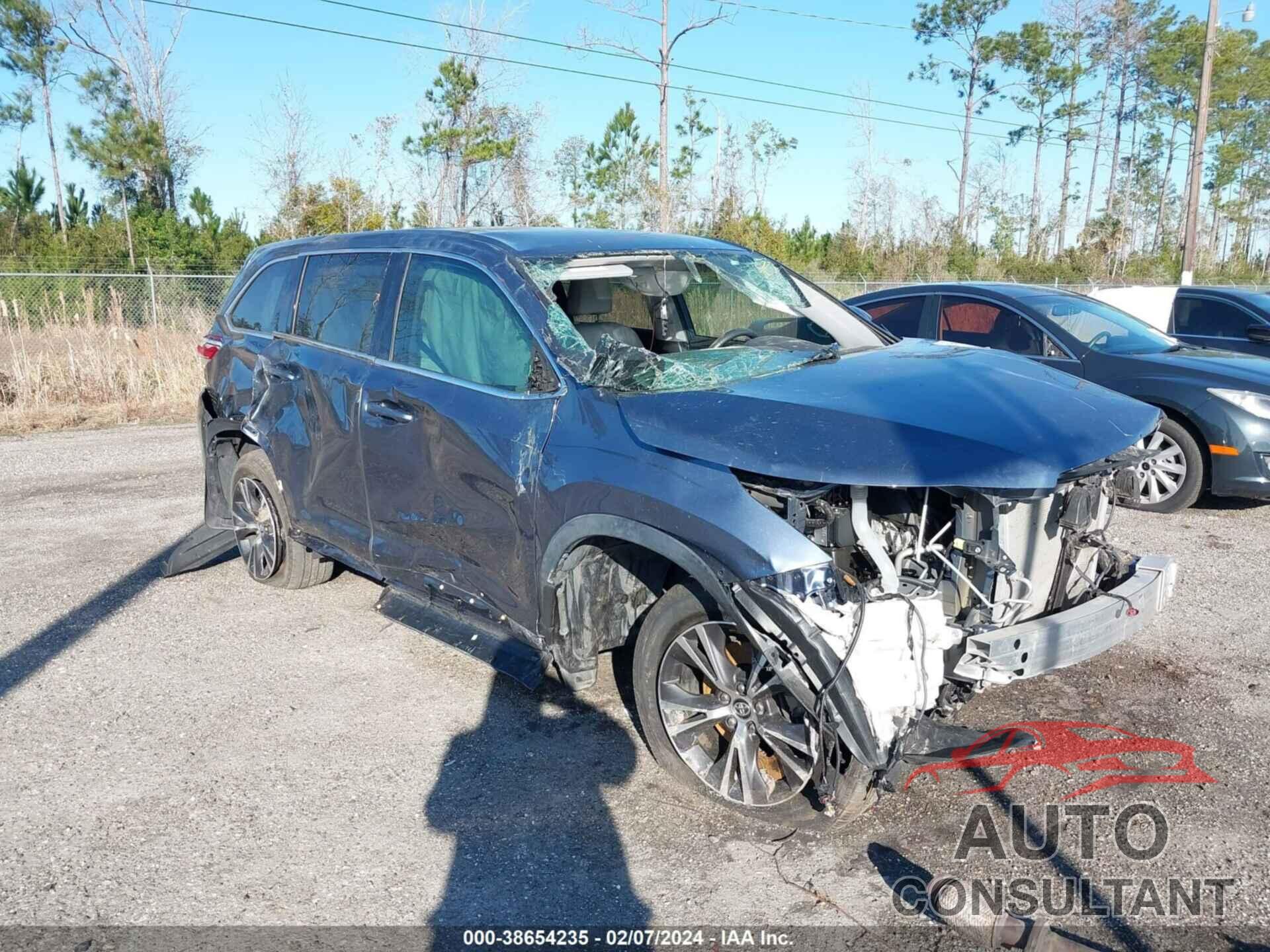 TOYOTA HIGHLANDER 2019 - 5TDZZRFH9KS362178