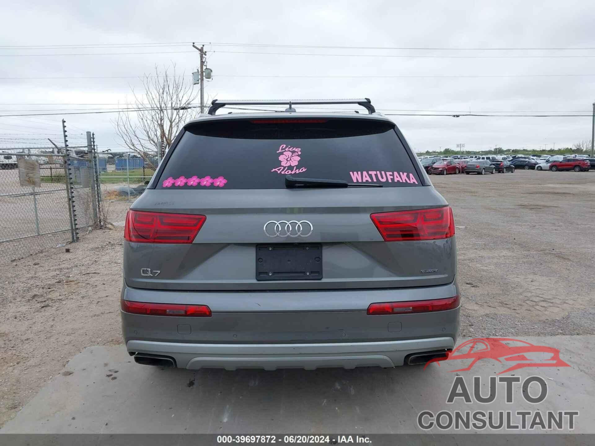 AUDI Q7 2018 - WA1LHAF71JD023453