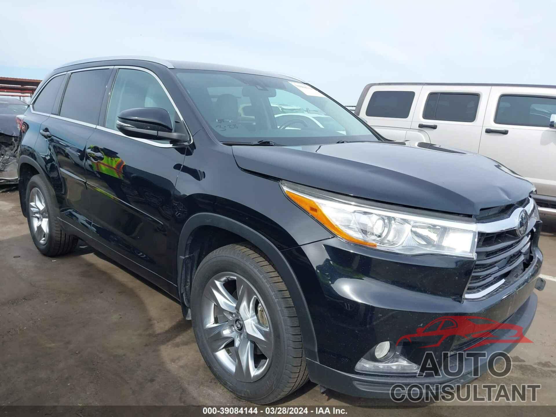 TOYOTA HIGHLANDER 2016 - 5TDDKRFH7GS300445