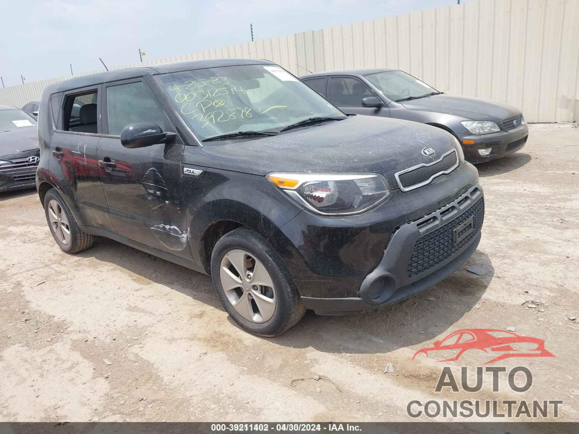 KIA SOUL 2016 - KNDJN2A25G7392878