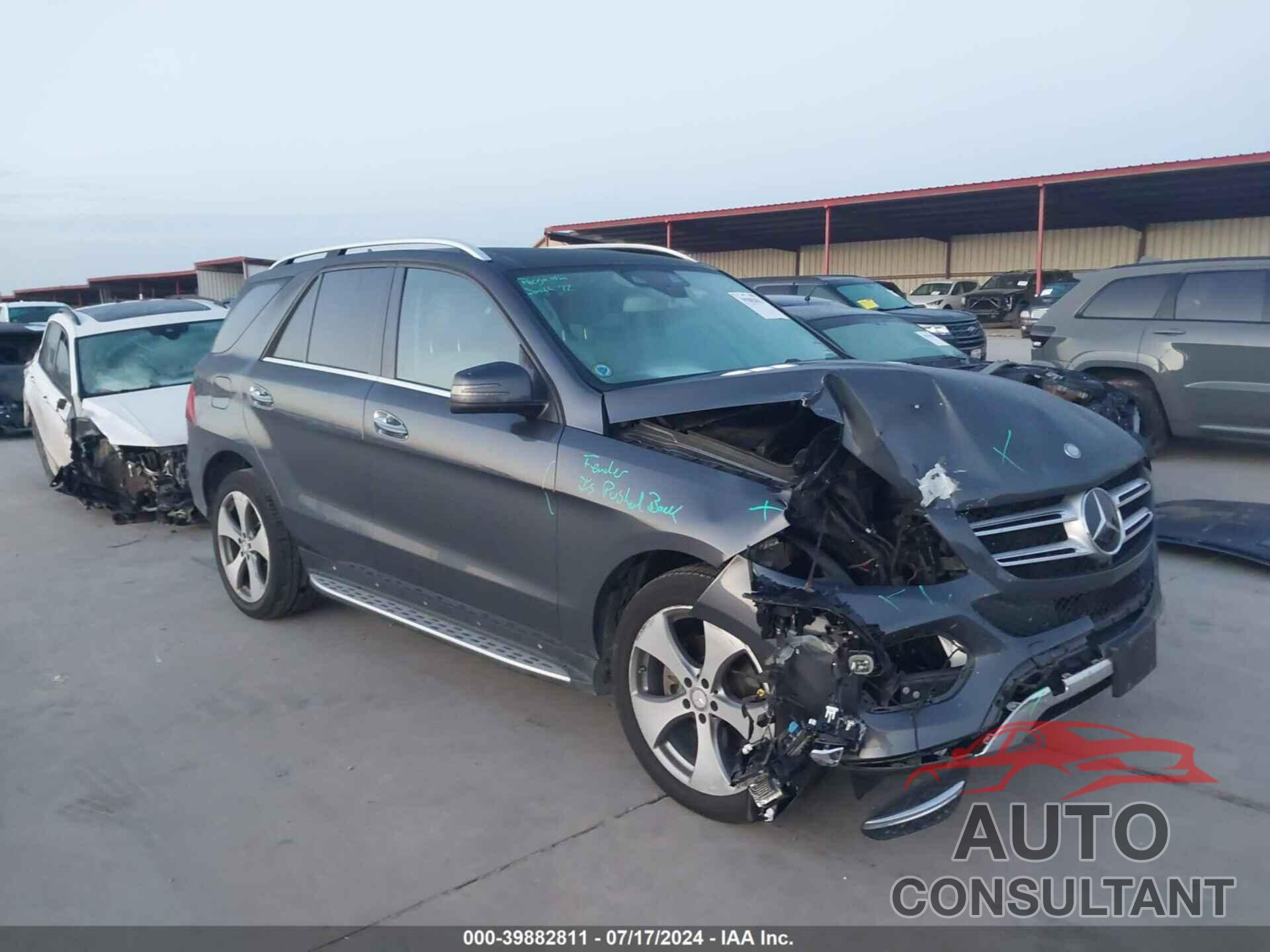 MERCEDES-BENZ GLE 300D 2016 - 4JGDA0EB0GA784771