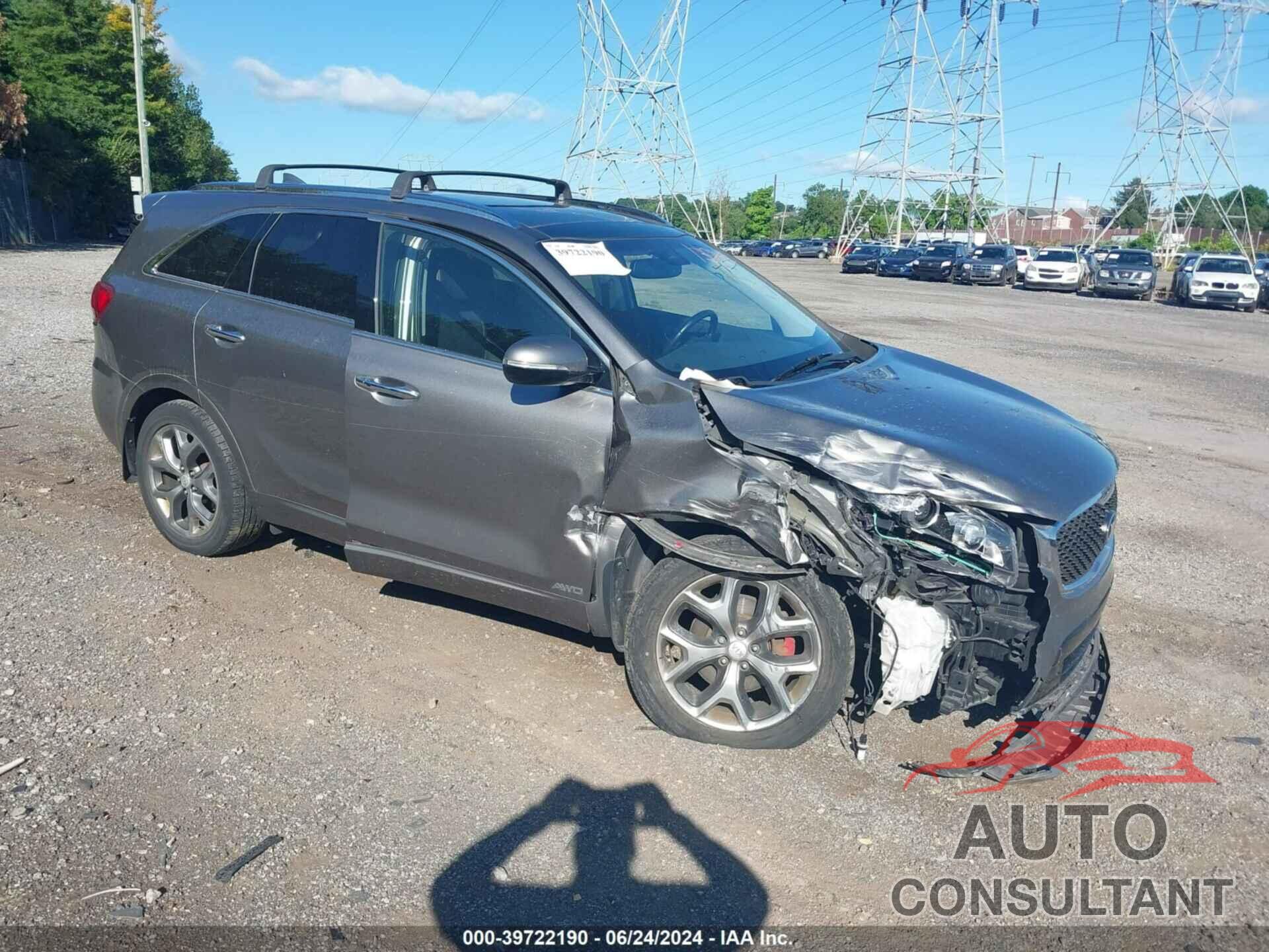 KIA SORENTO 2016 - 5XYPKDA52GG132045