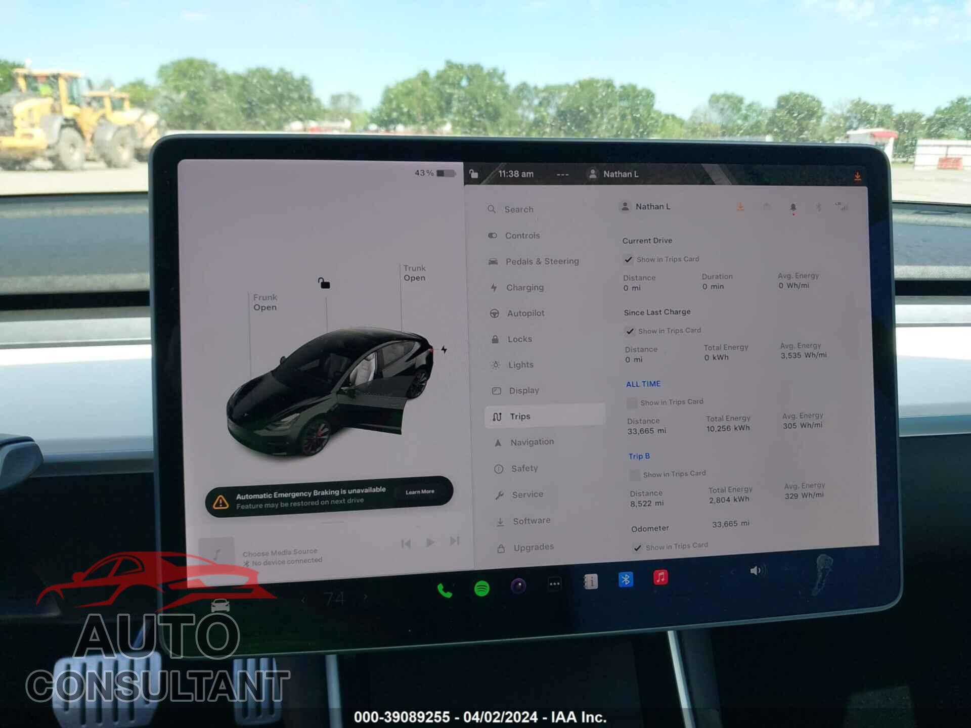 TESLA MODEL 3 2020 - 5YJ3E1EC4LF603305