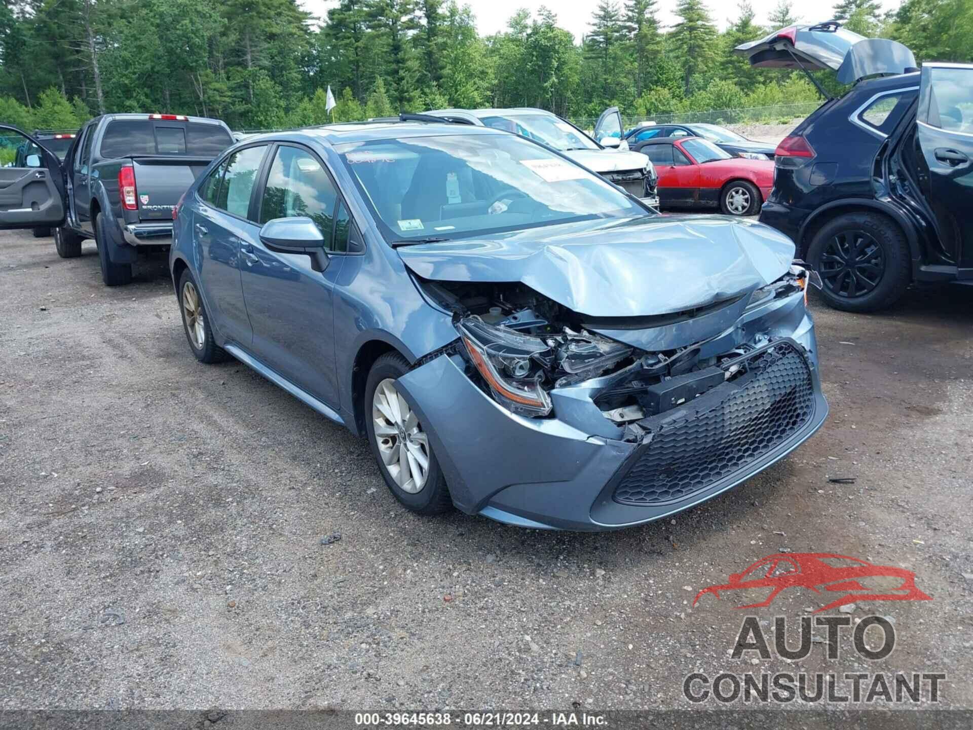 TOYOTA COROLLA 2020 - JTDHPRAE4LJ009876