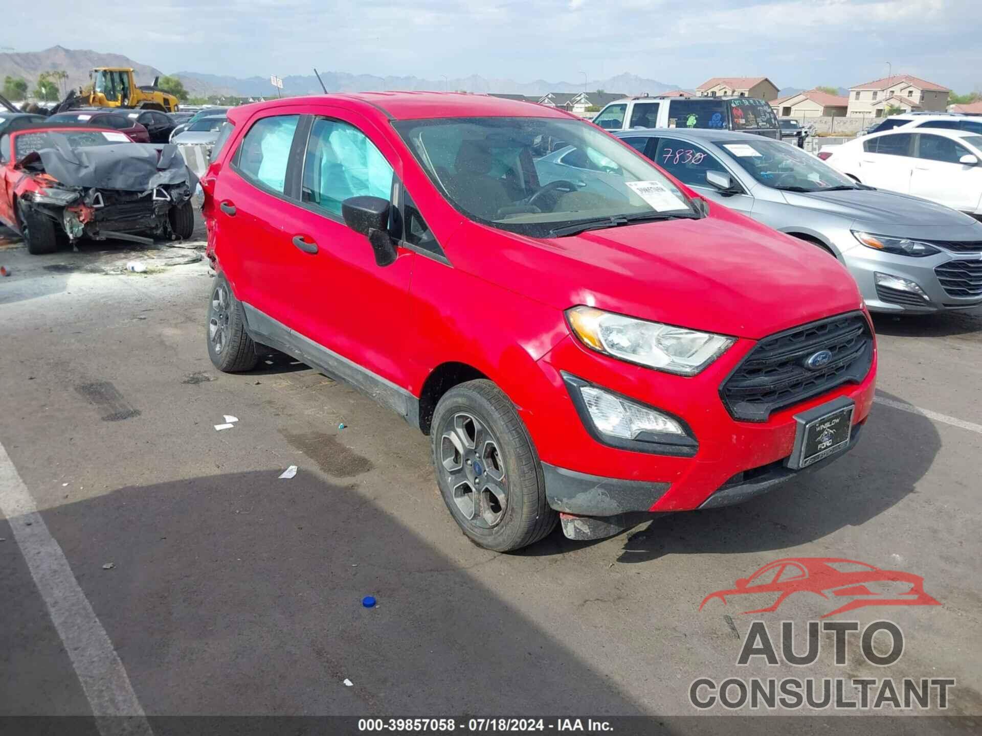 FORD ECOSPORT 2018 - MAJ6P1SL8JC245525