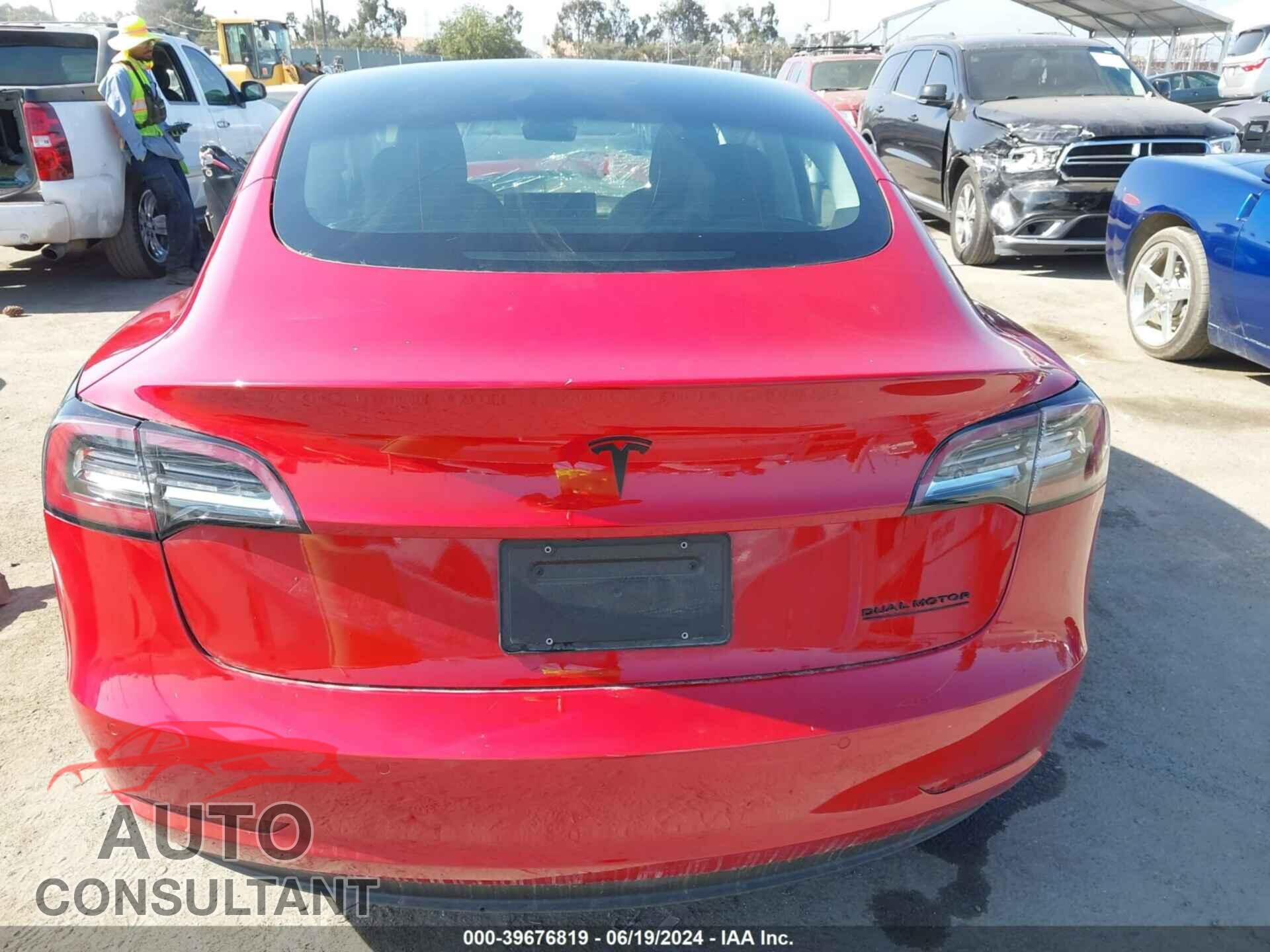 TESLA MODEL 3 2022 - 5YJ3E1EB2NF158587
