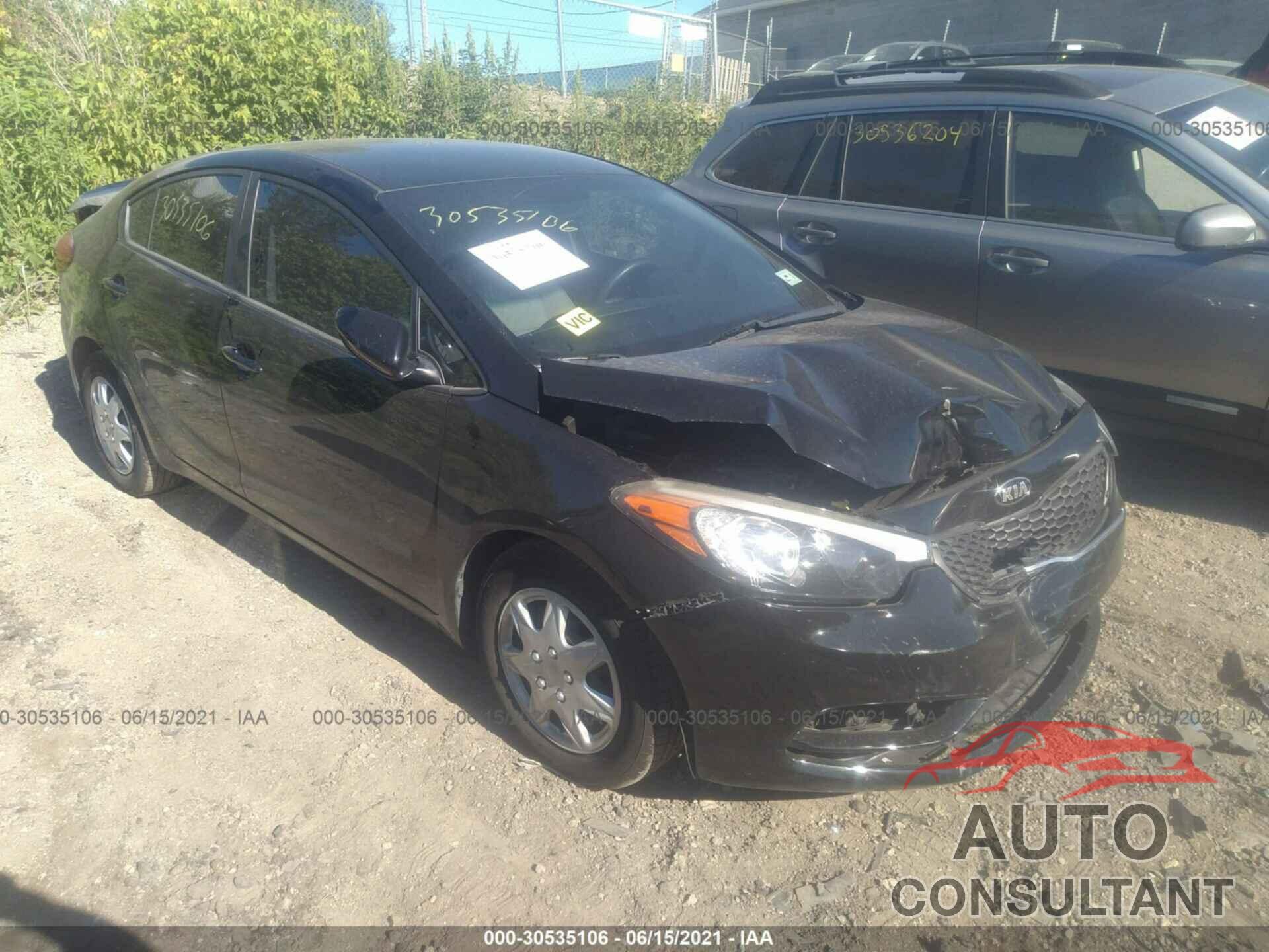 KIA FORTE 2016 - KNAFK4A65G5486605