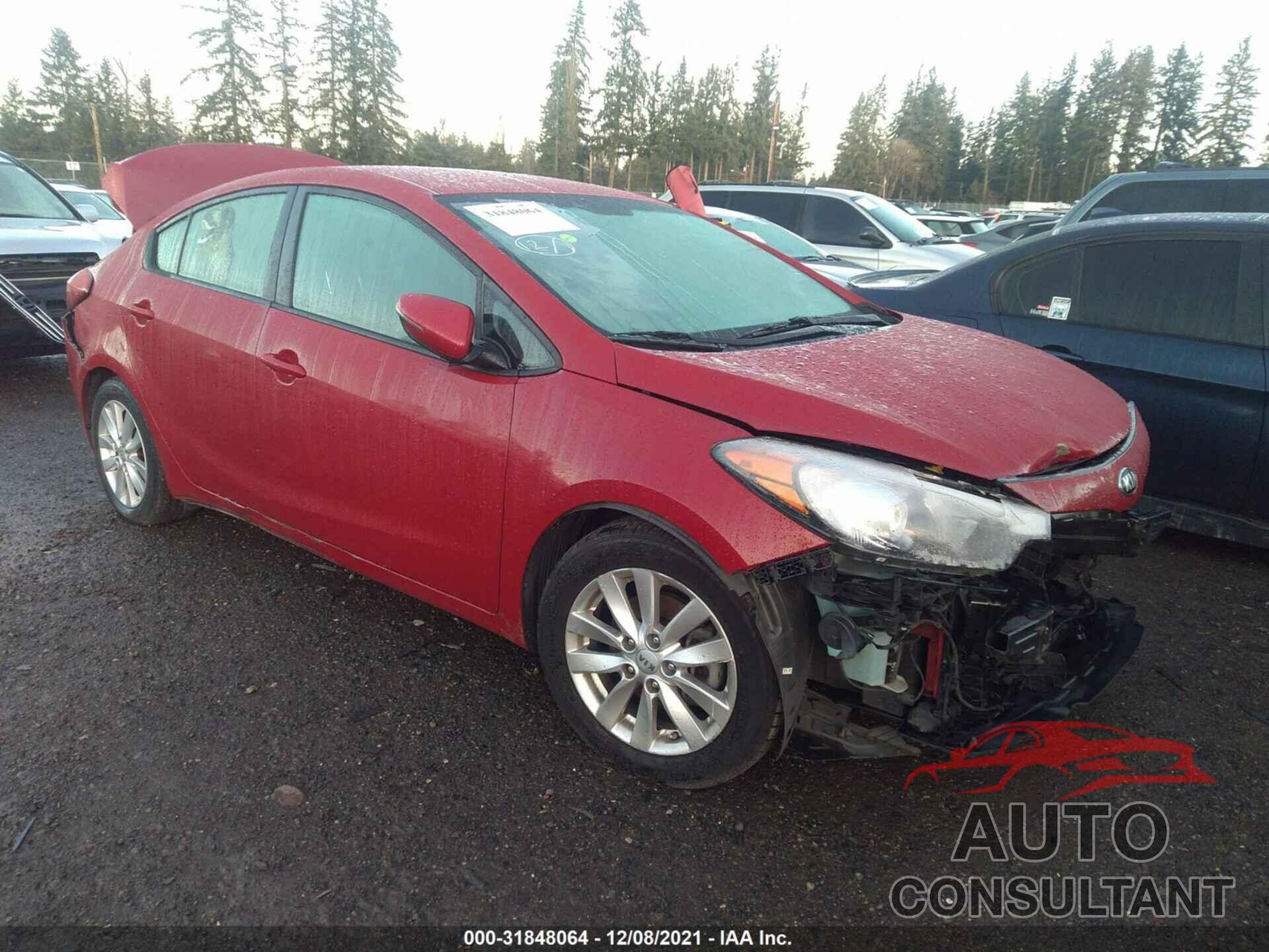 KIA FORTE 2016 - KNAFX4A64G5602264