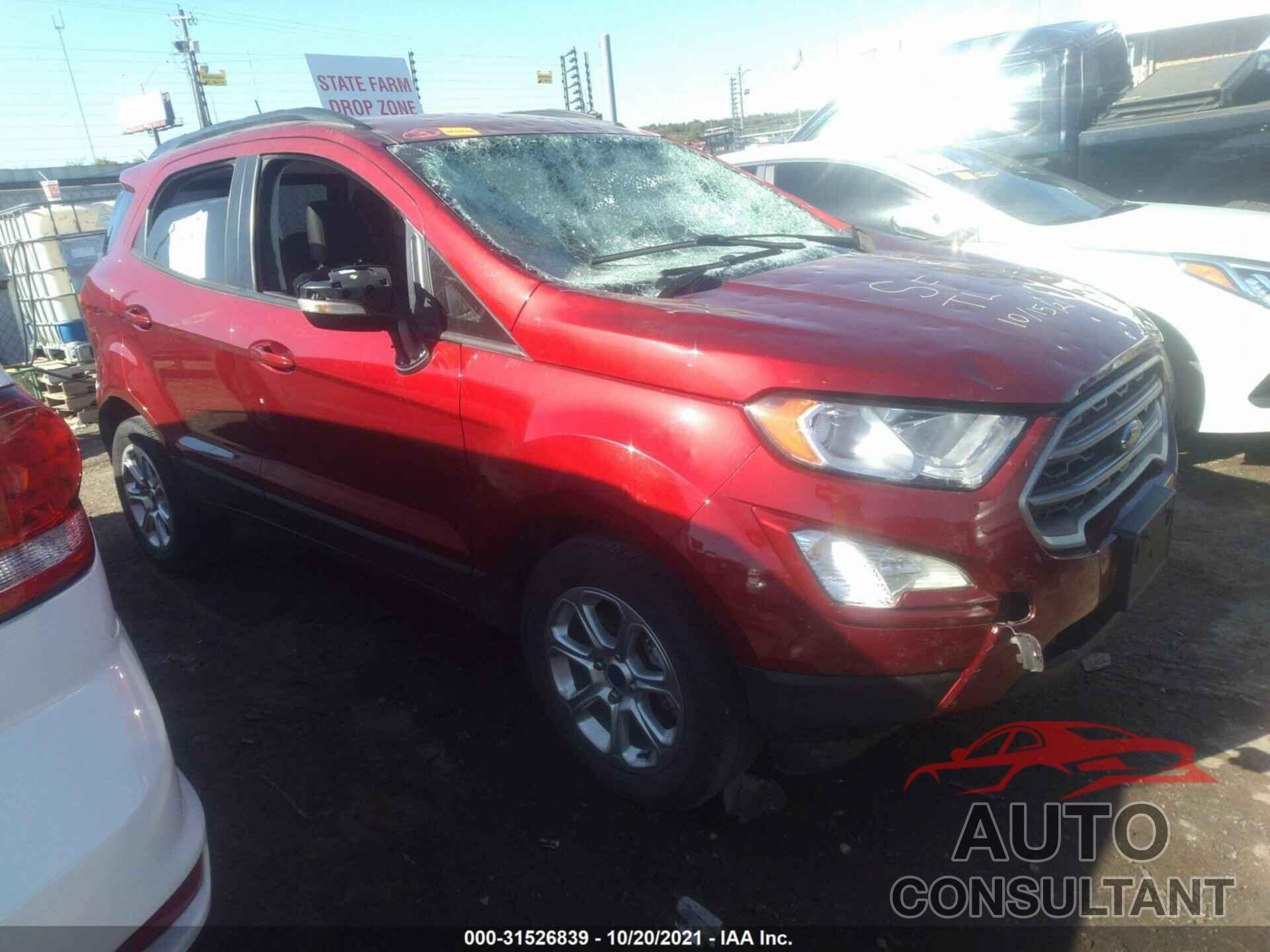 FORD ECOSPORT 2018 - MAJ3P1TE1JC209470