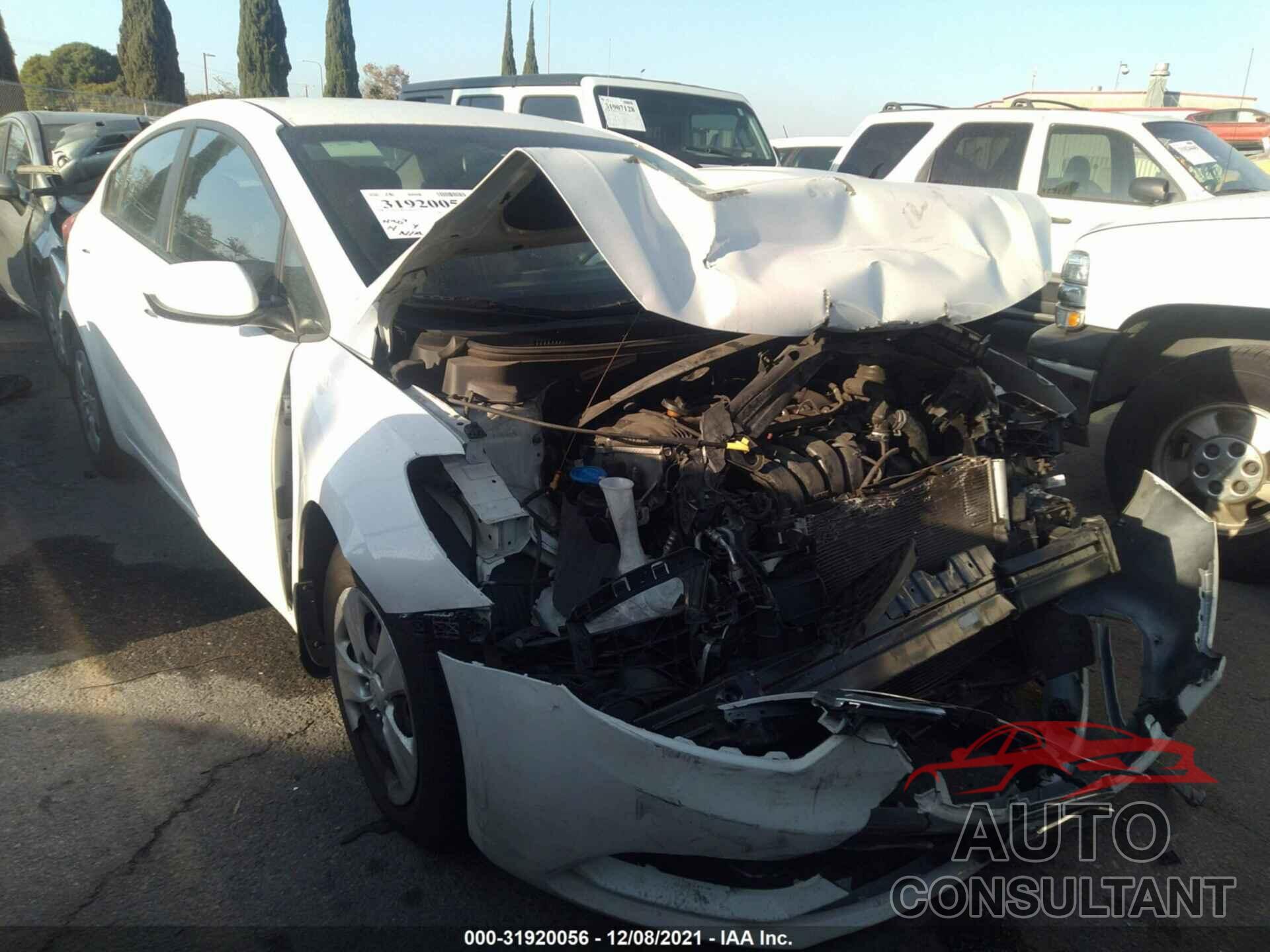 KIA FORTE 2016 - KNAFK4A65G5492761