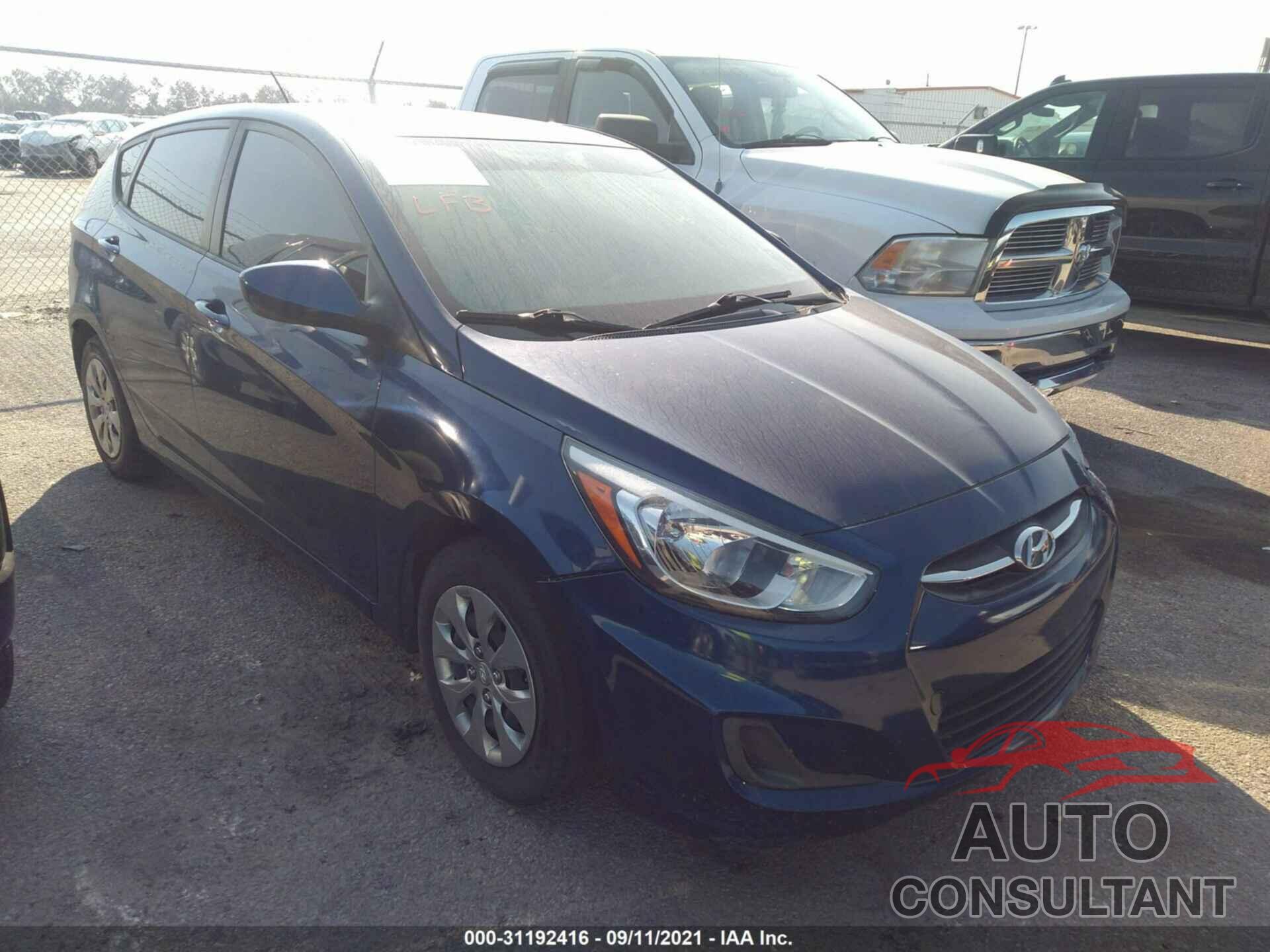 HYUNDAI ACCENT 2017 - KMHCT5AE0HU310600