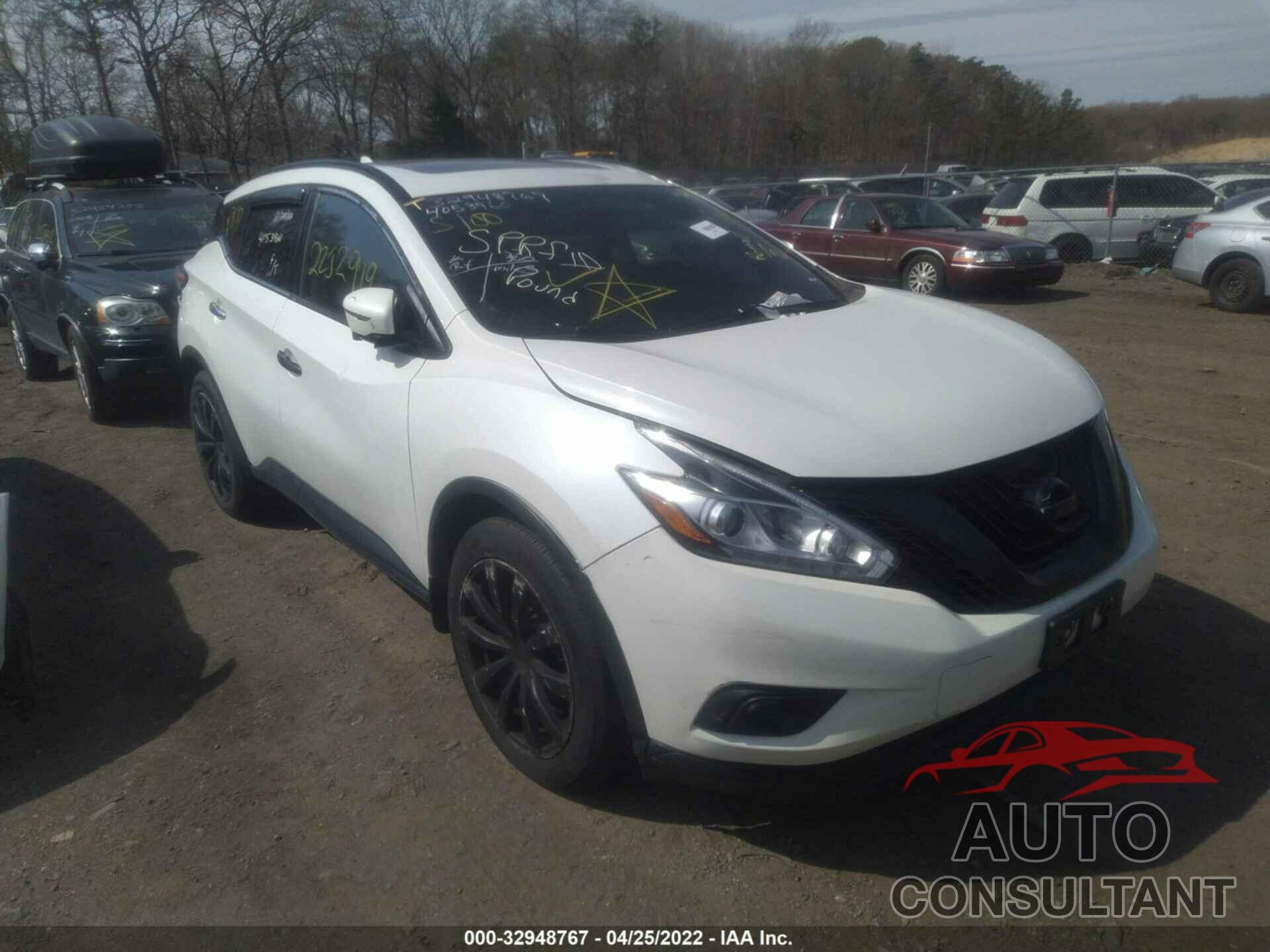 NISSAN MURANO 2017 - 5N1AZ2MH5HN113748