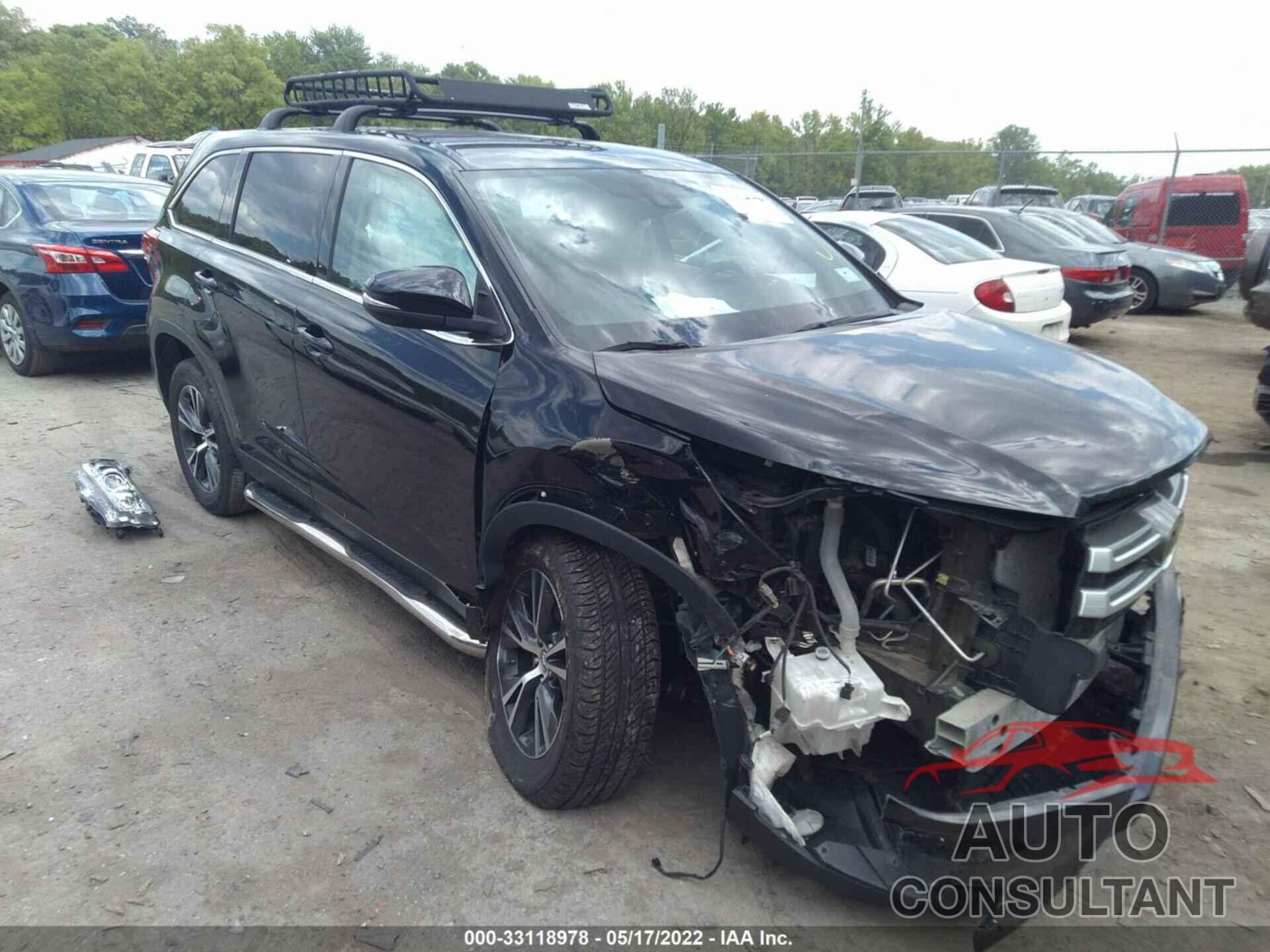 TOYOTA HIGHLANDER 2019 - 5TDZZRFH8KS291166