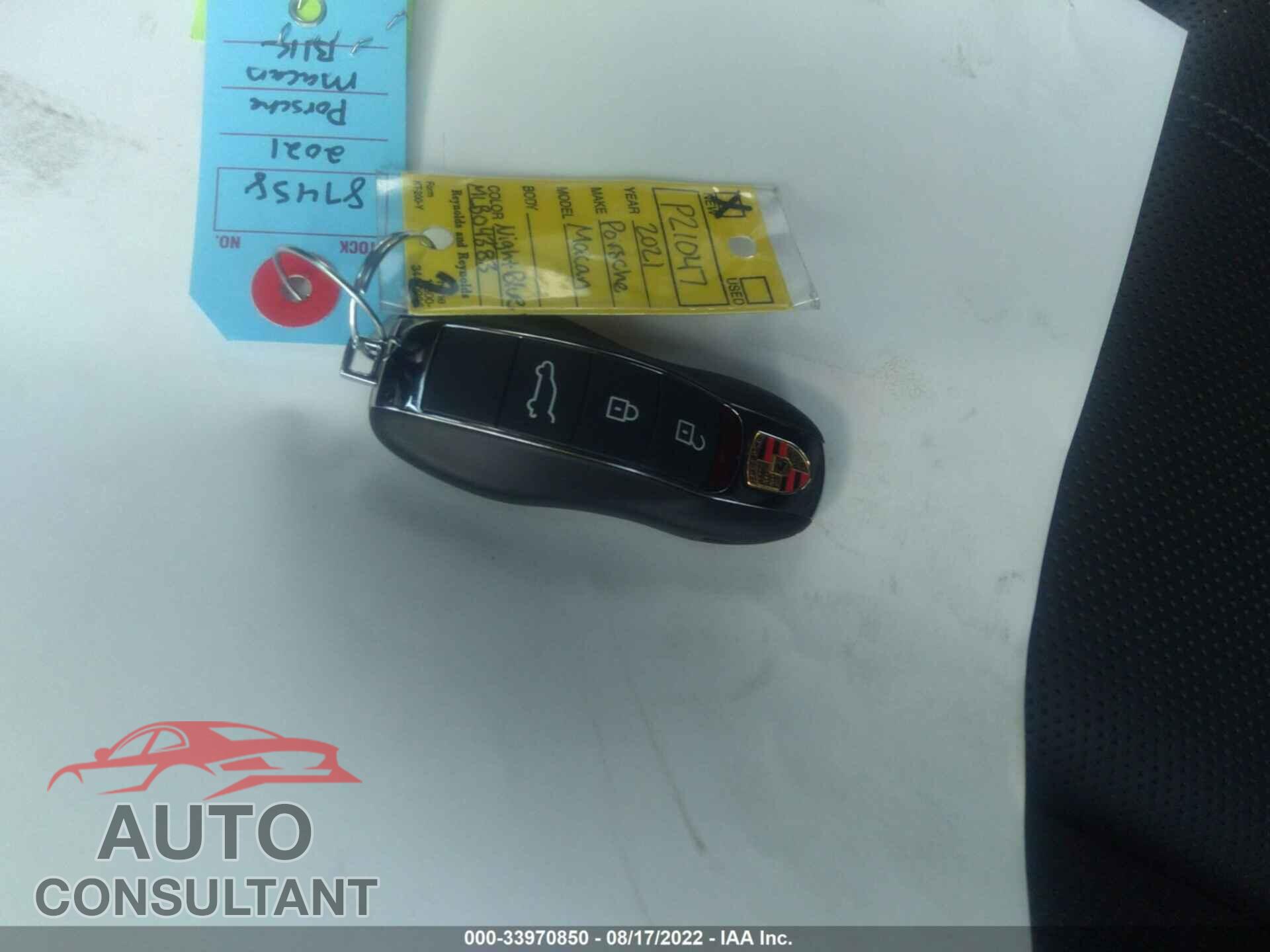 PORSCHE MACAN 2021 - WP1AA2A59MLB04383