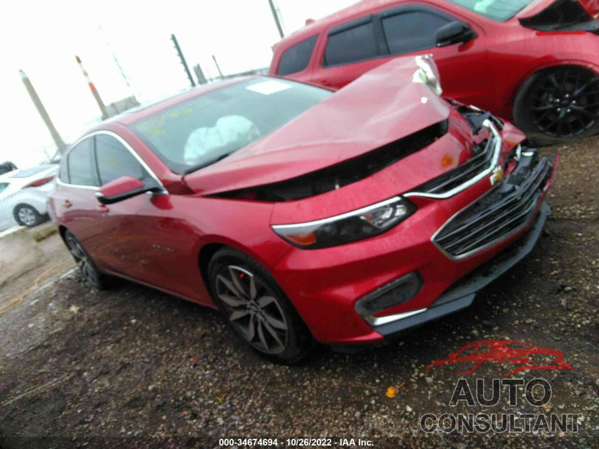 CHEVROLET MALIBU 2016 - 1G1ZE5ST3GF181589