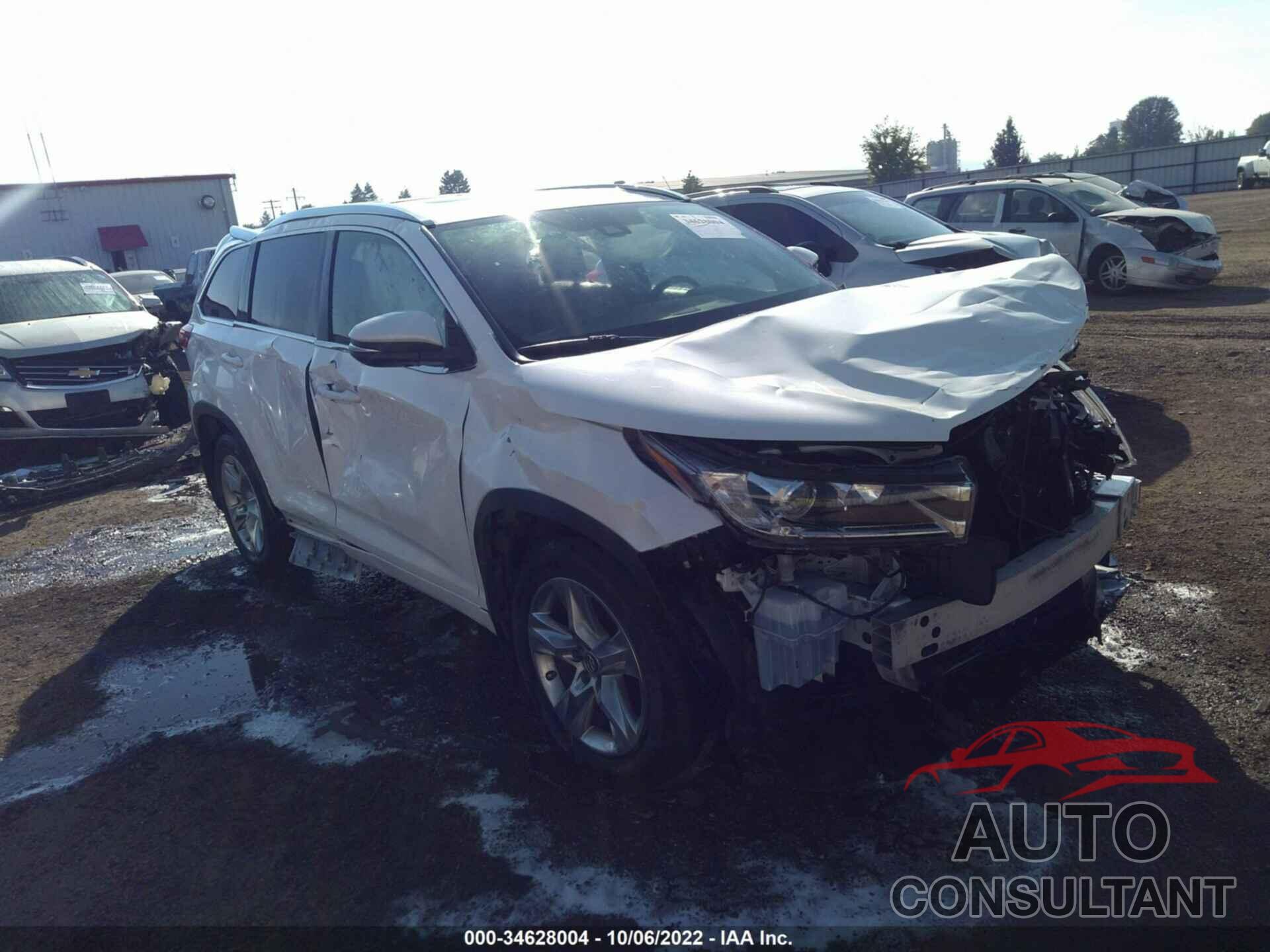TOYOTA HIGHLANDER 2017 - 5TDDZRFH1HS416043