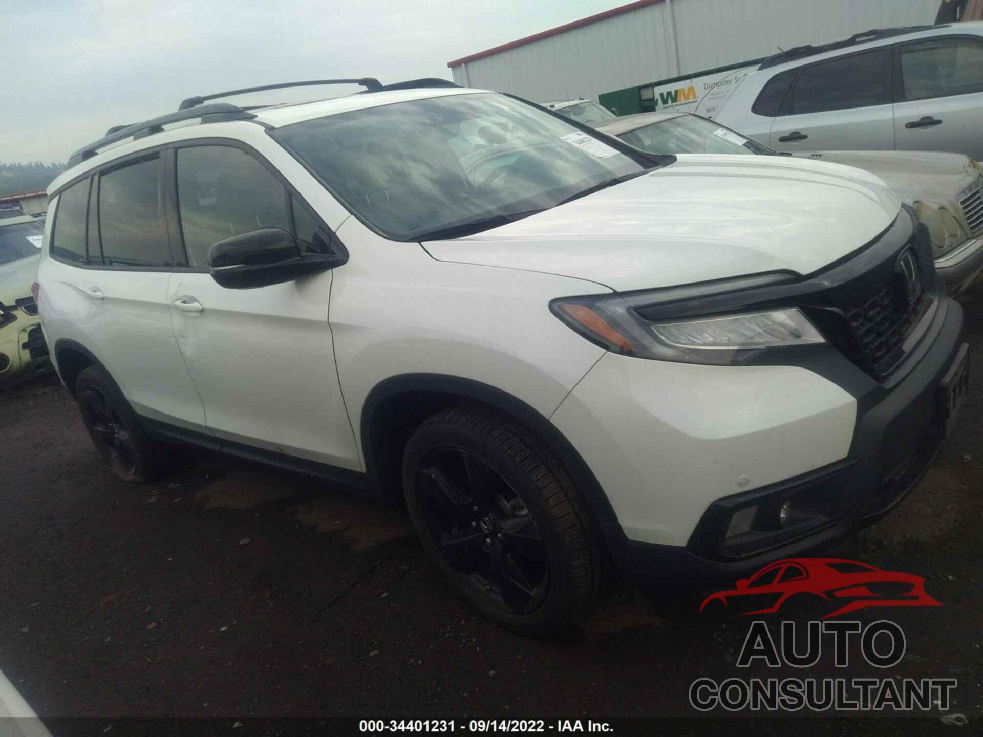 HONDA PASSPORT 2019 - 5FNYF8H05KB000598