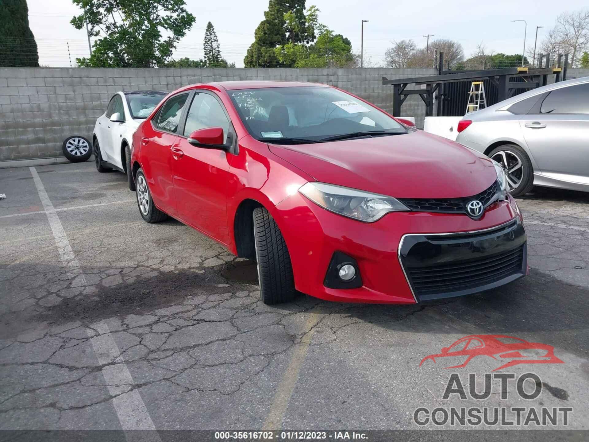 TOYOTA COROLLA 2016 - 2T1BURHE2GC527653