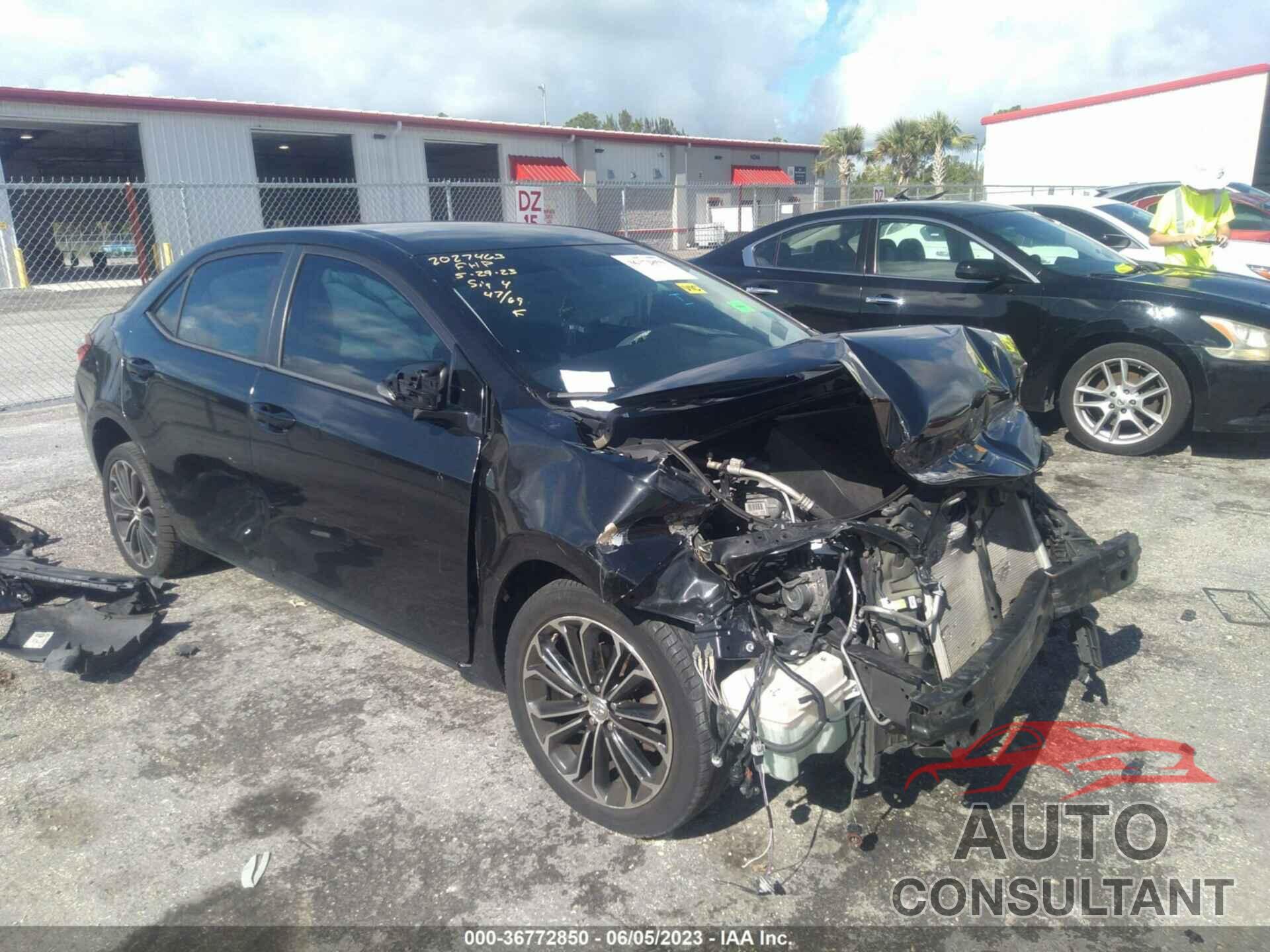 TOYOTA COROLLA 2016 - 2T1BURHE9GC484686