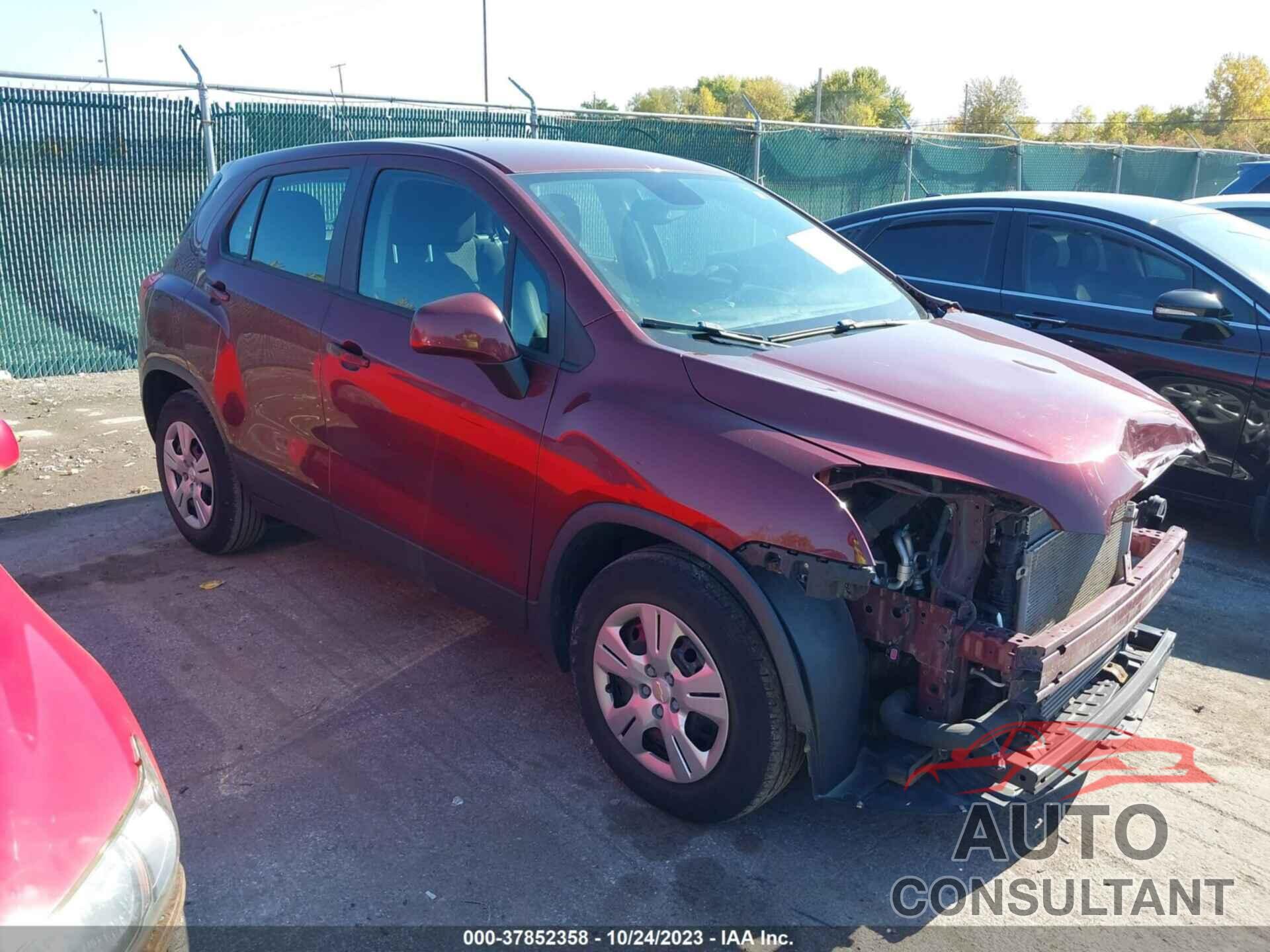 CHEVROLET TRAX 2016 - 3GNCJKSB8GL256573