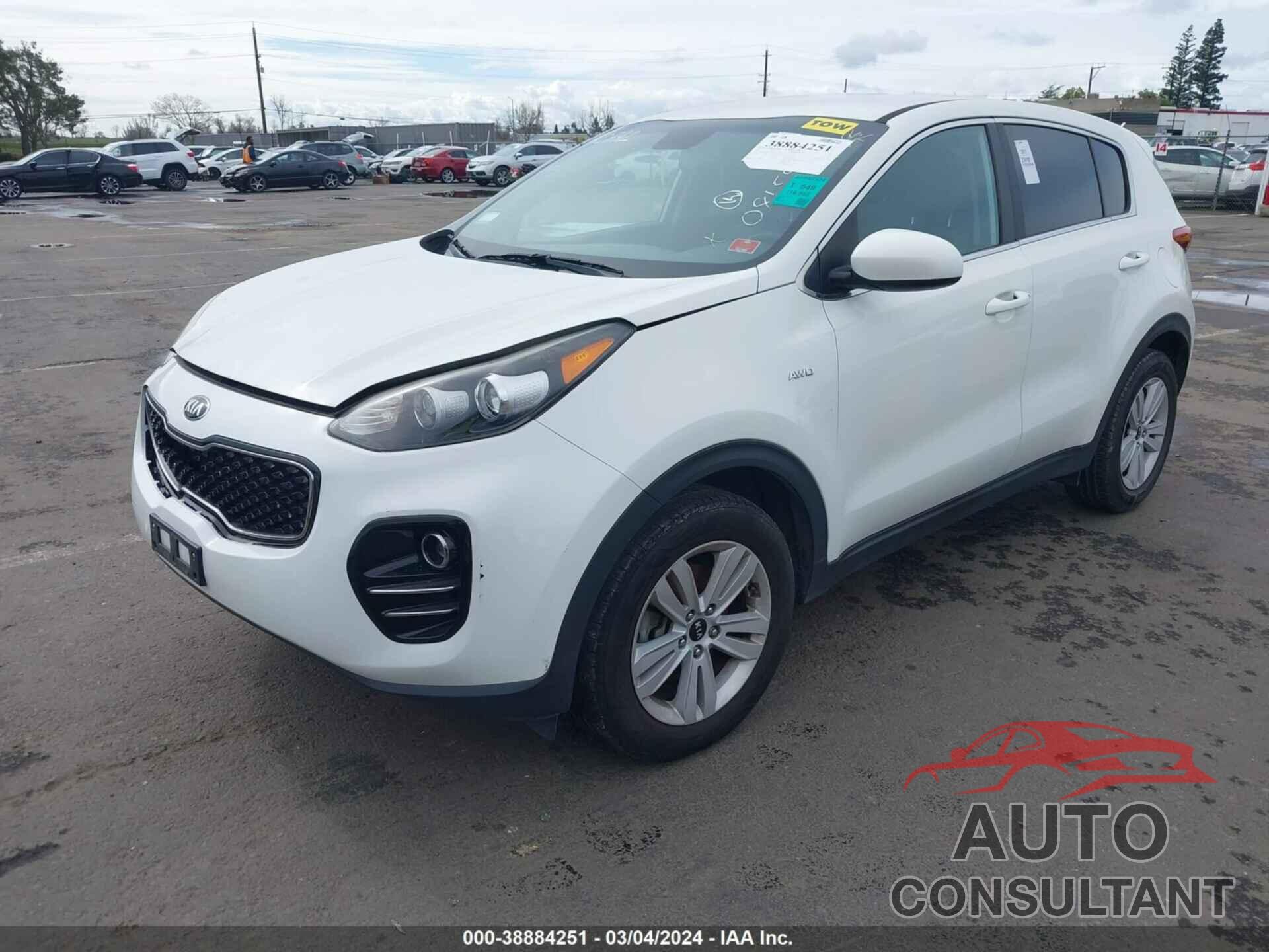 KIA SPORTAGE 2017 - KNDPMCAC5H7081593