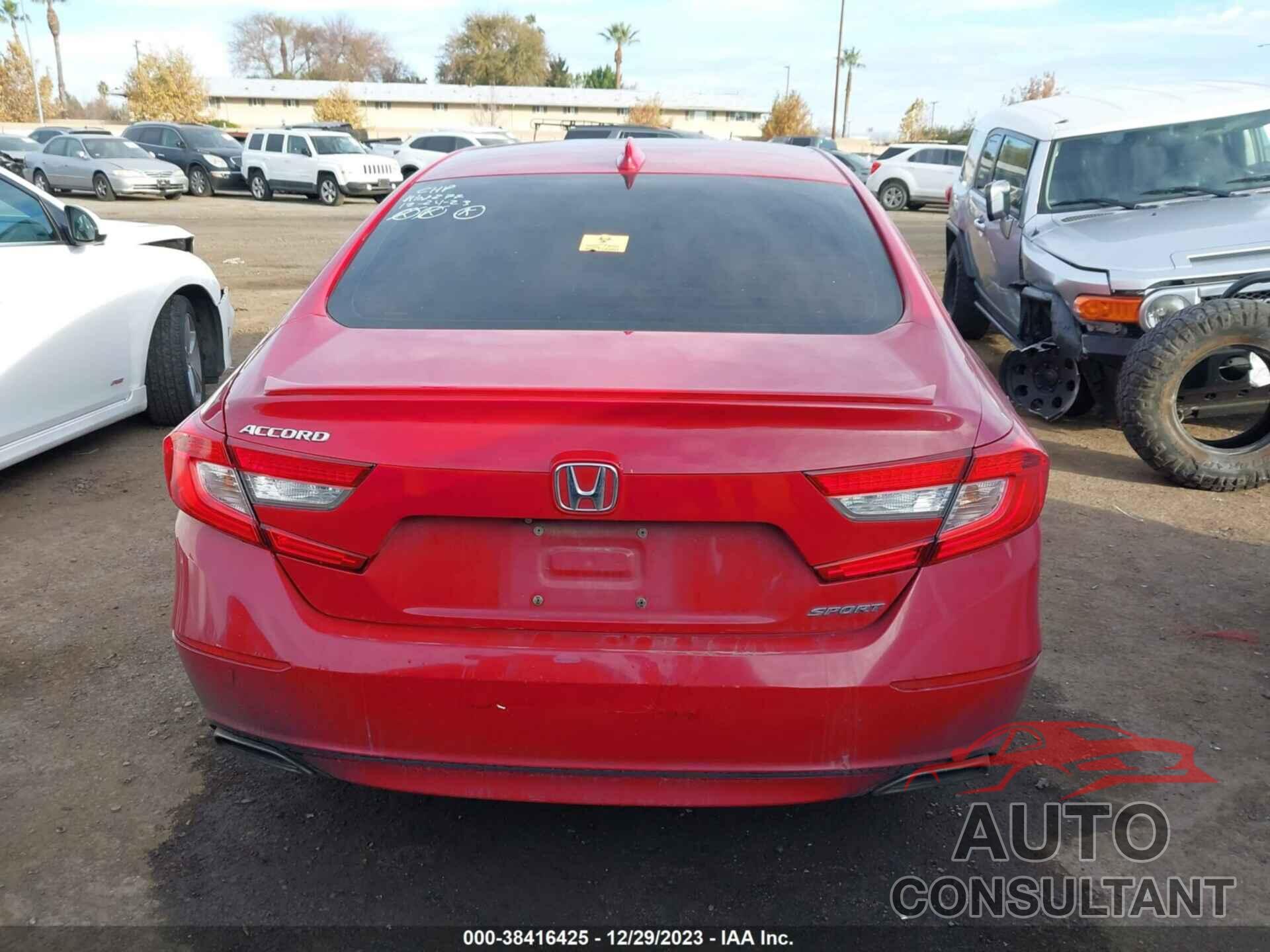 HONDA ACCORD 2018 - 1HGCV1F35JA207566