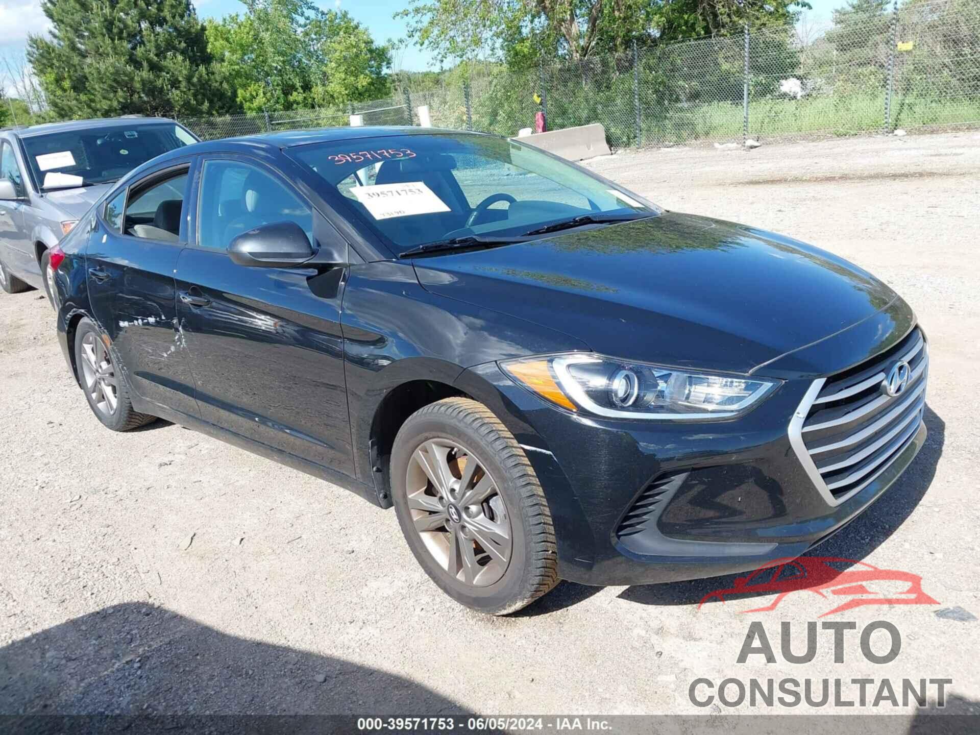 HYUNDAI ELANTRA 2017 - 5NPD84LF2HH121872
