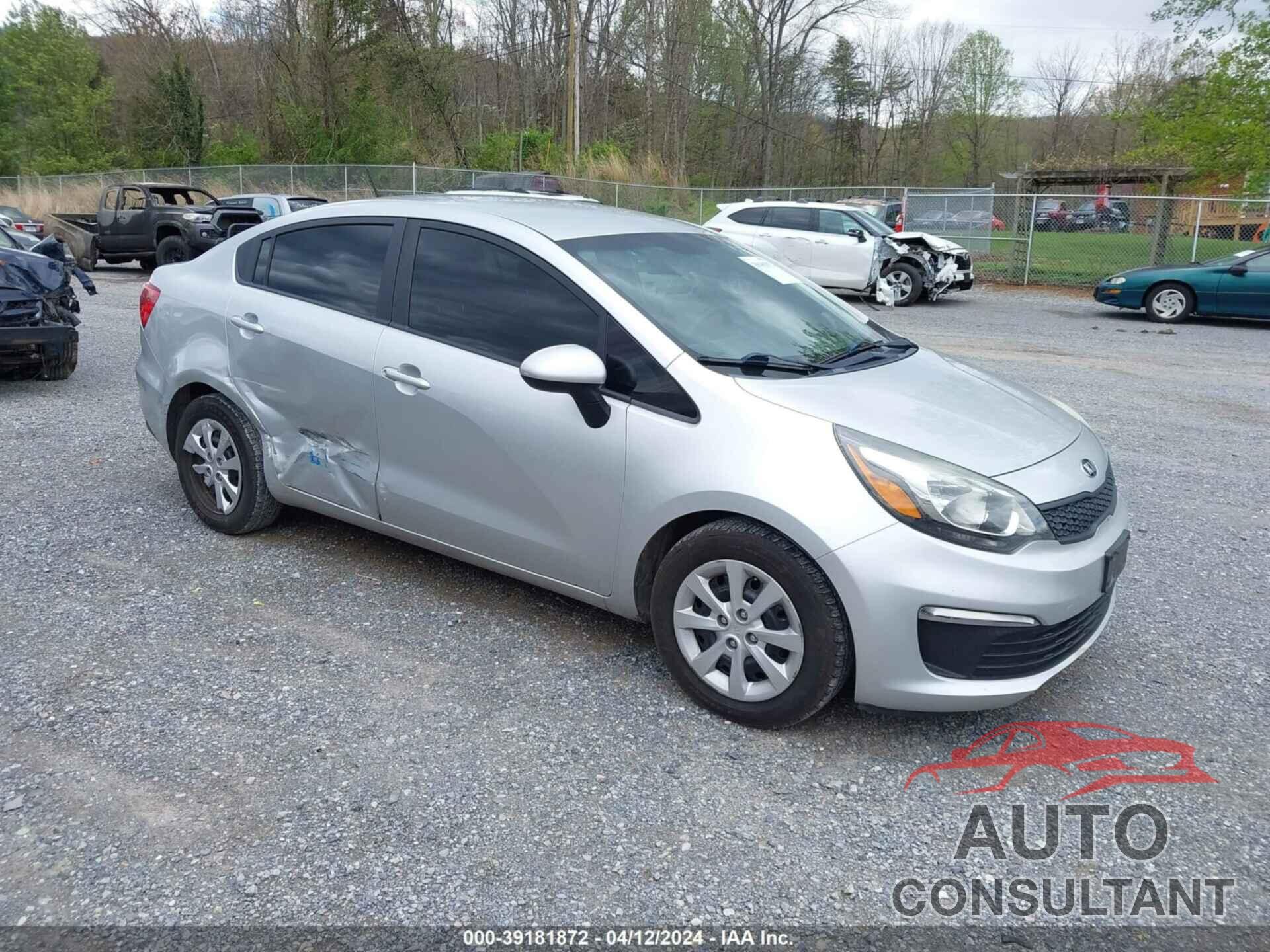 KIA RIO 2017 - KNADM4A34H6007660