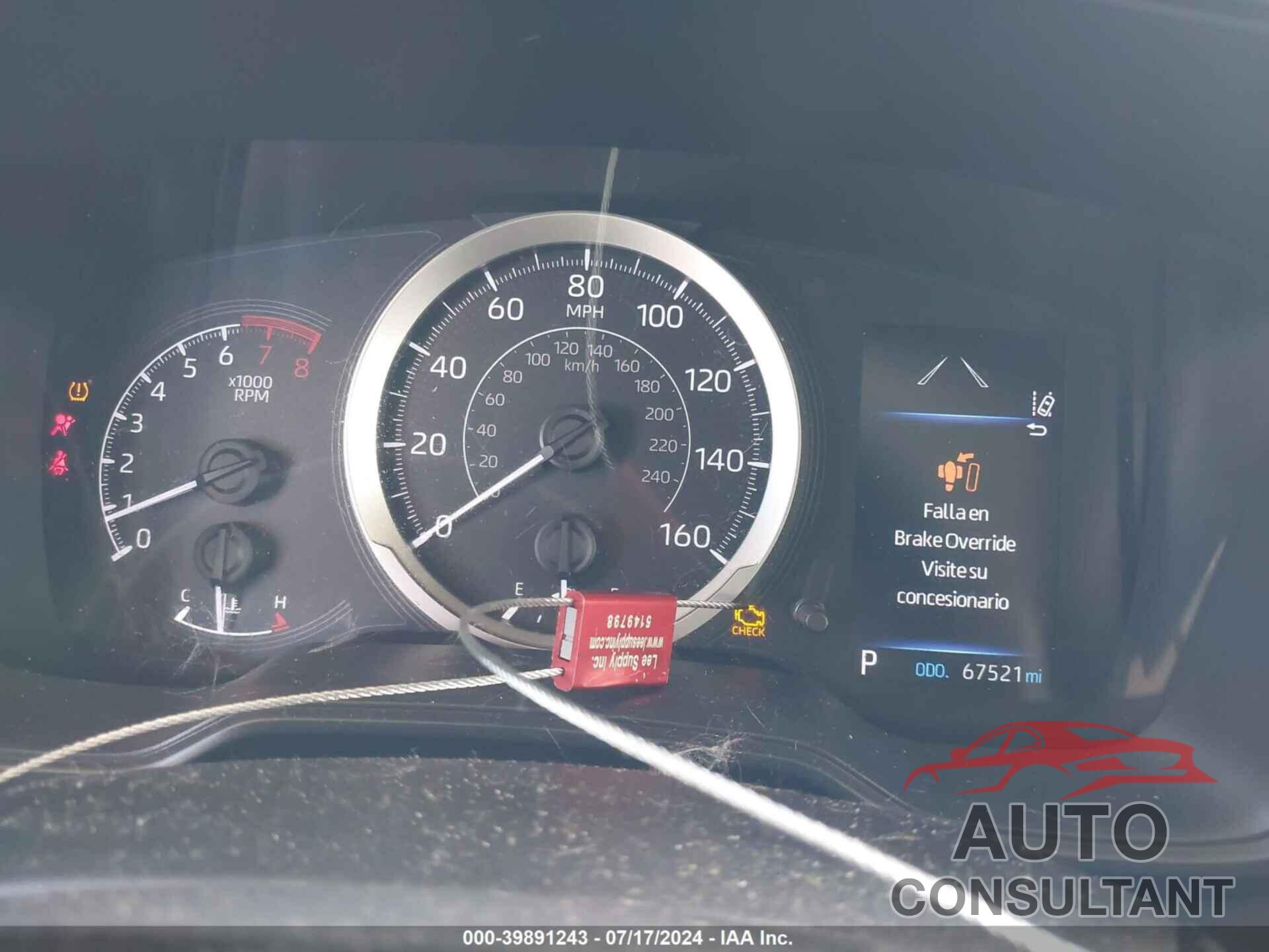TOYOTA COROLLA 2020 - JTDEPRAEXLJ083340