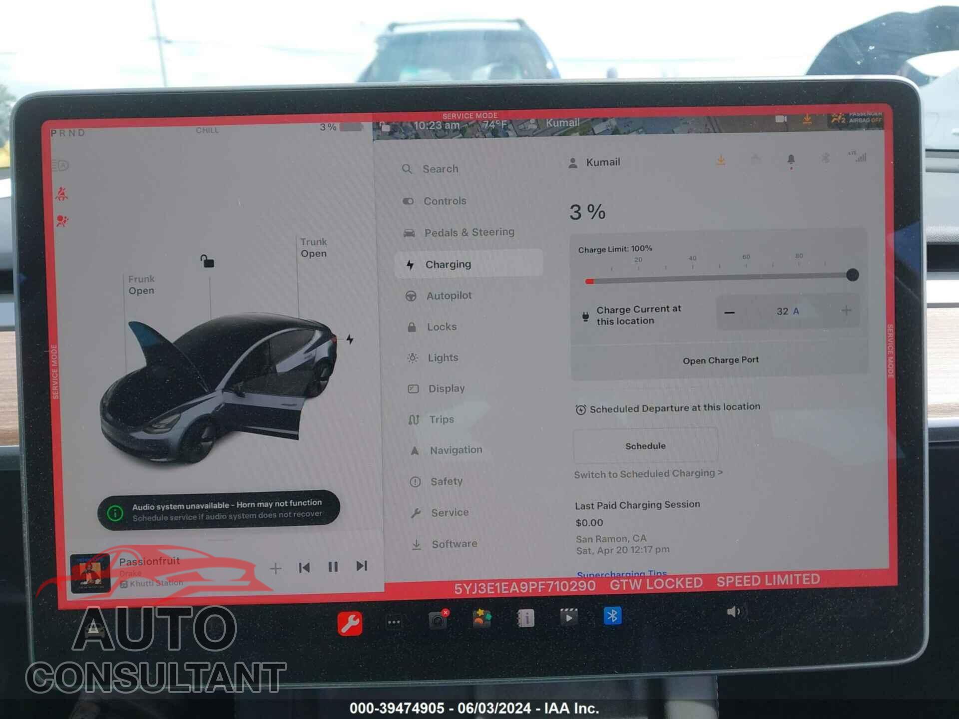TESLA MODEL 3 2023 - 5YJ3E1EA9PF710290