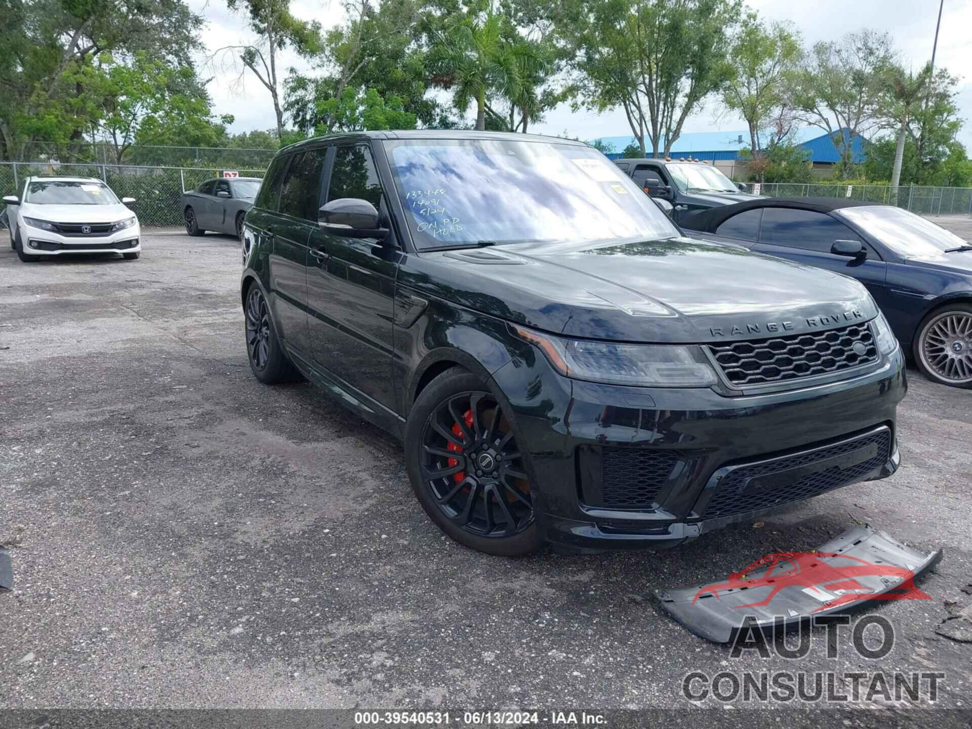 LAND ROVER RANGE ROVER SPORT 2019 - SALWR2RE9KA855652