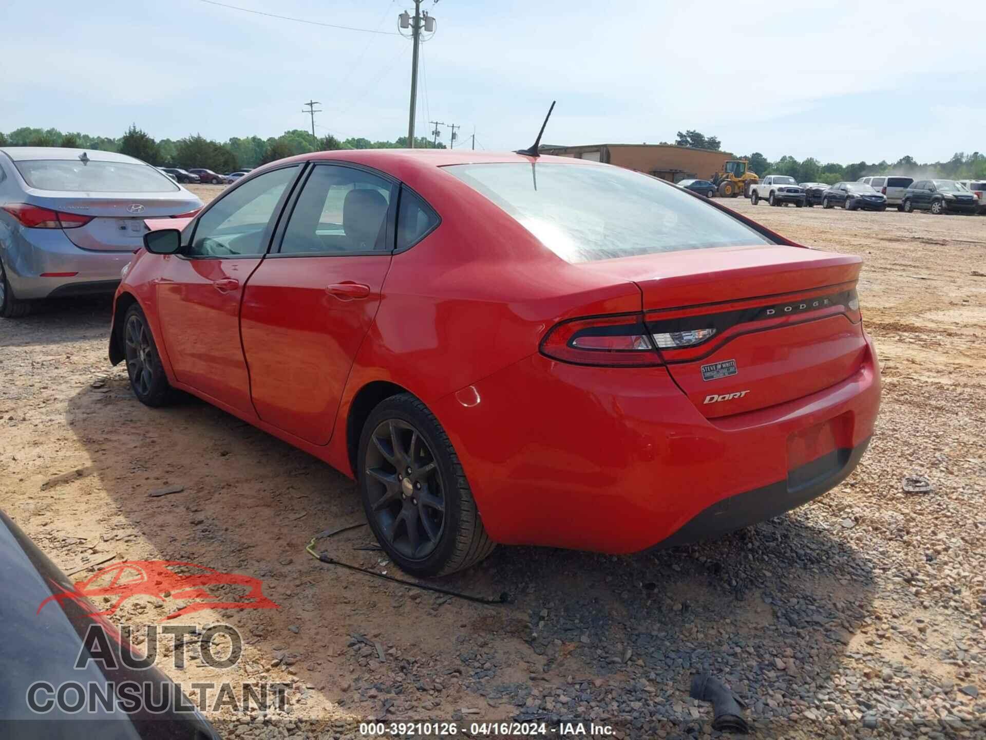 DODGE DART 2016 - 1C3CDFAA2GD712125