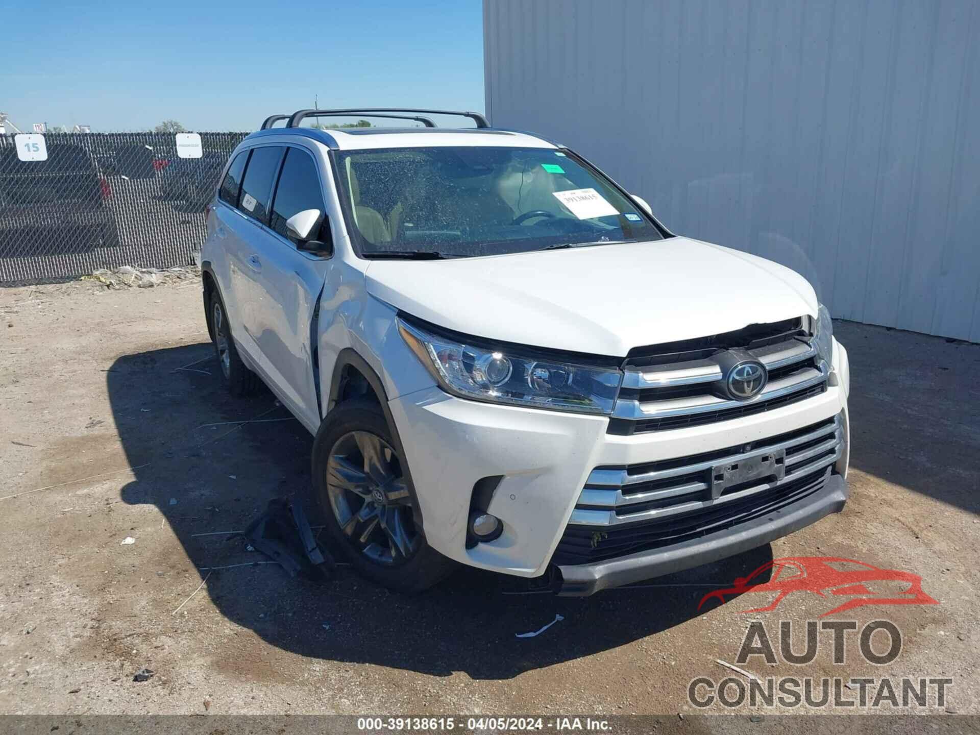 TOYOTA HIGHLANDER 2017 - 5TDDZRFHXHS408362