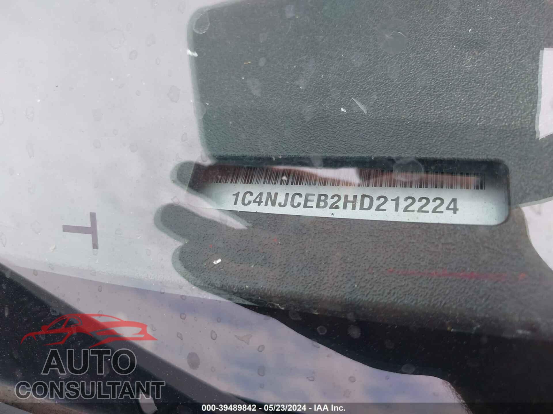 JEEP COMPASS 2017 - 1C4NJCEB2HD212224