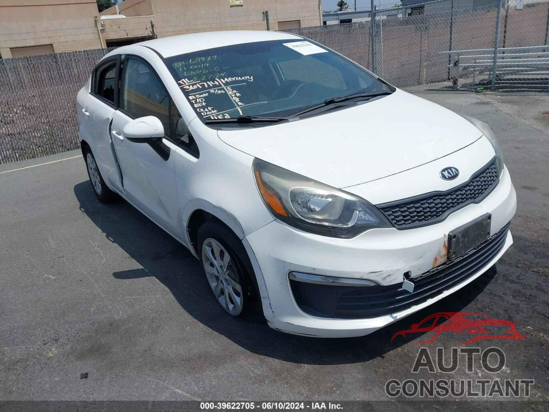 KIA RIO 2016 - KNADM4A33G6637488